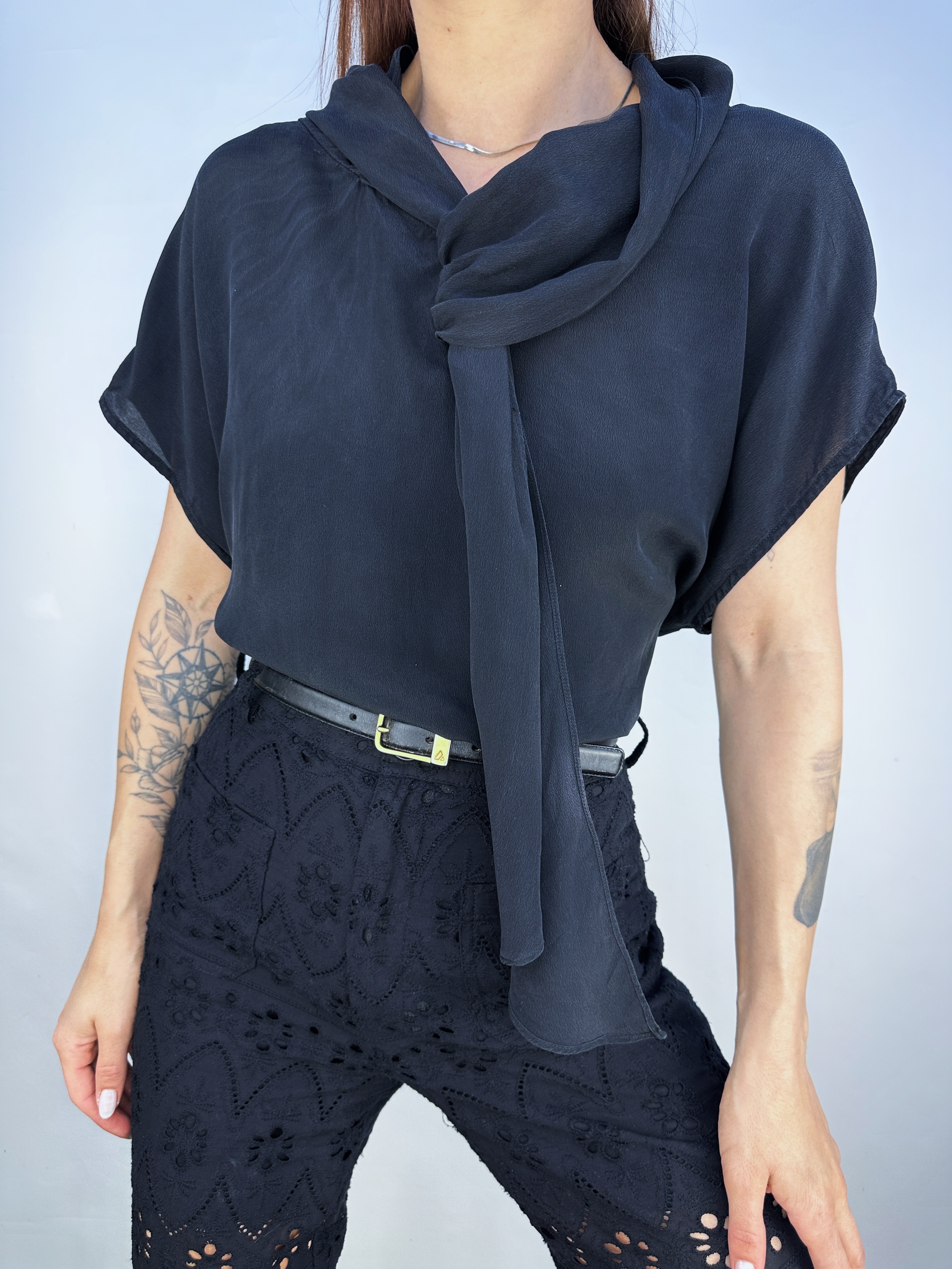 POLERA SEDA NEGRA | L-XL 1