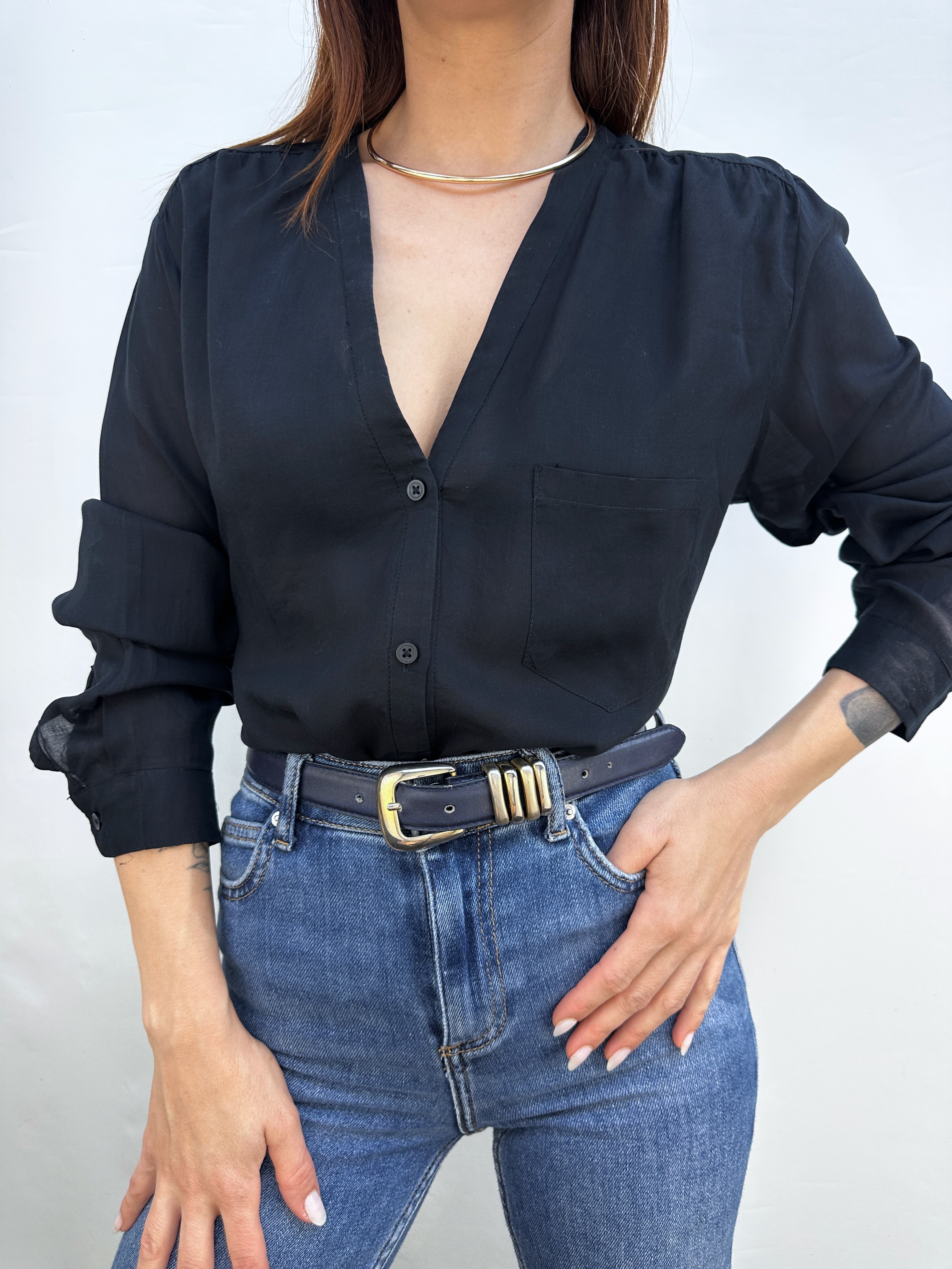 BLUSA GAP NEGRA I L 1