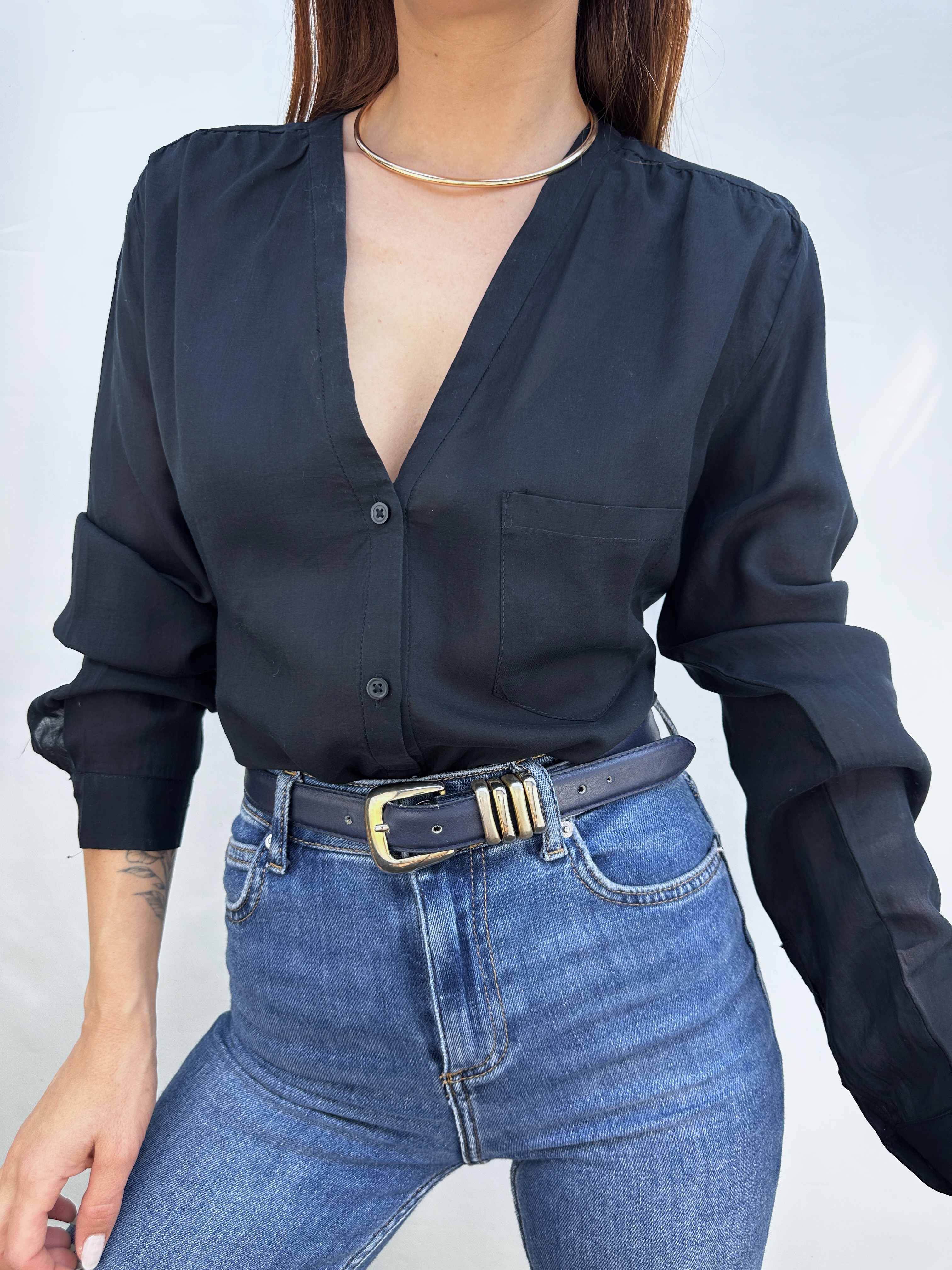 BLUSA GAP NEGRA I L 6