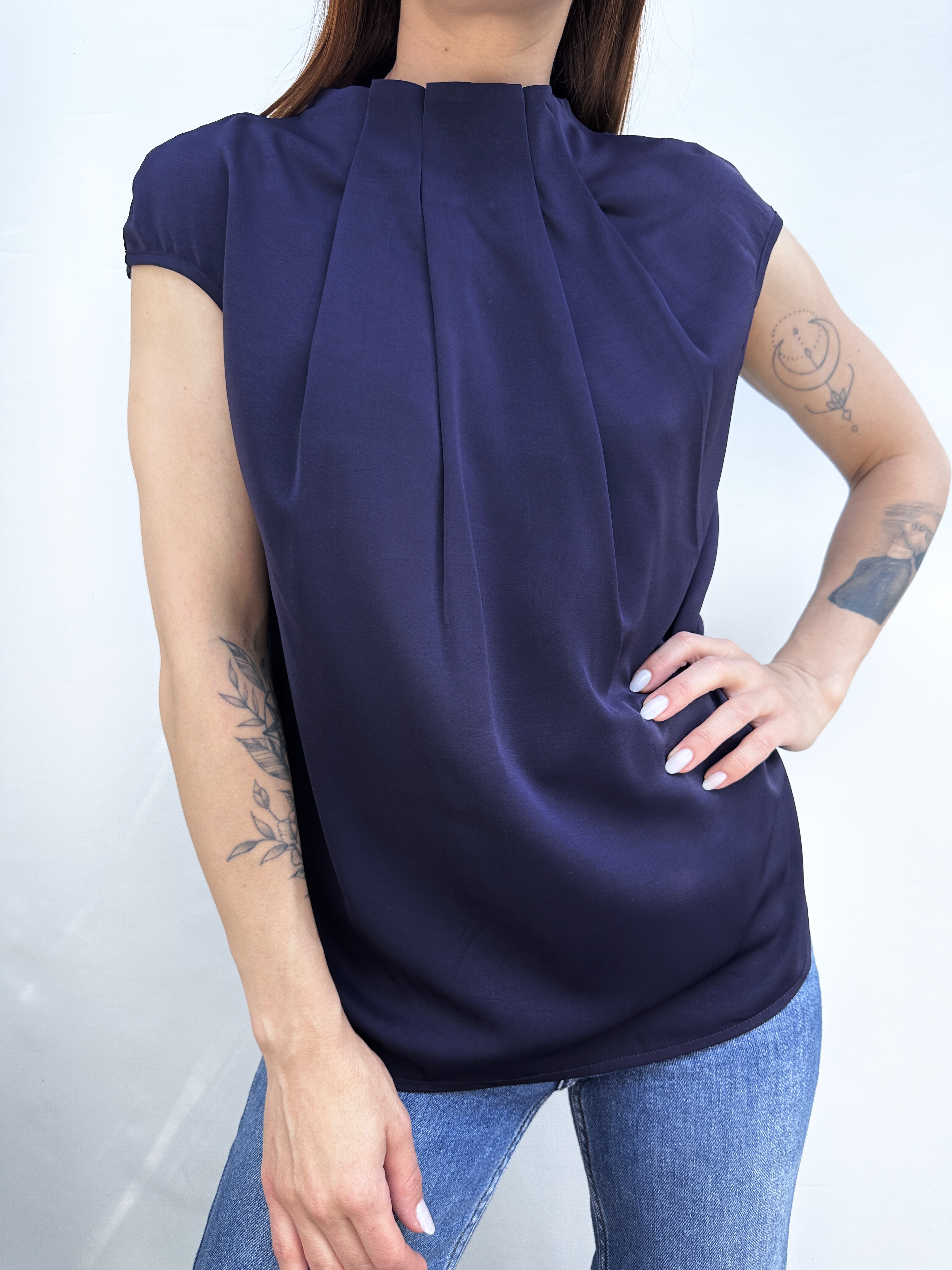 POLERA PLISADA I S 2