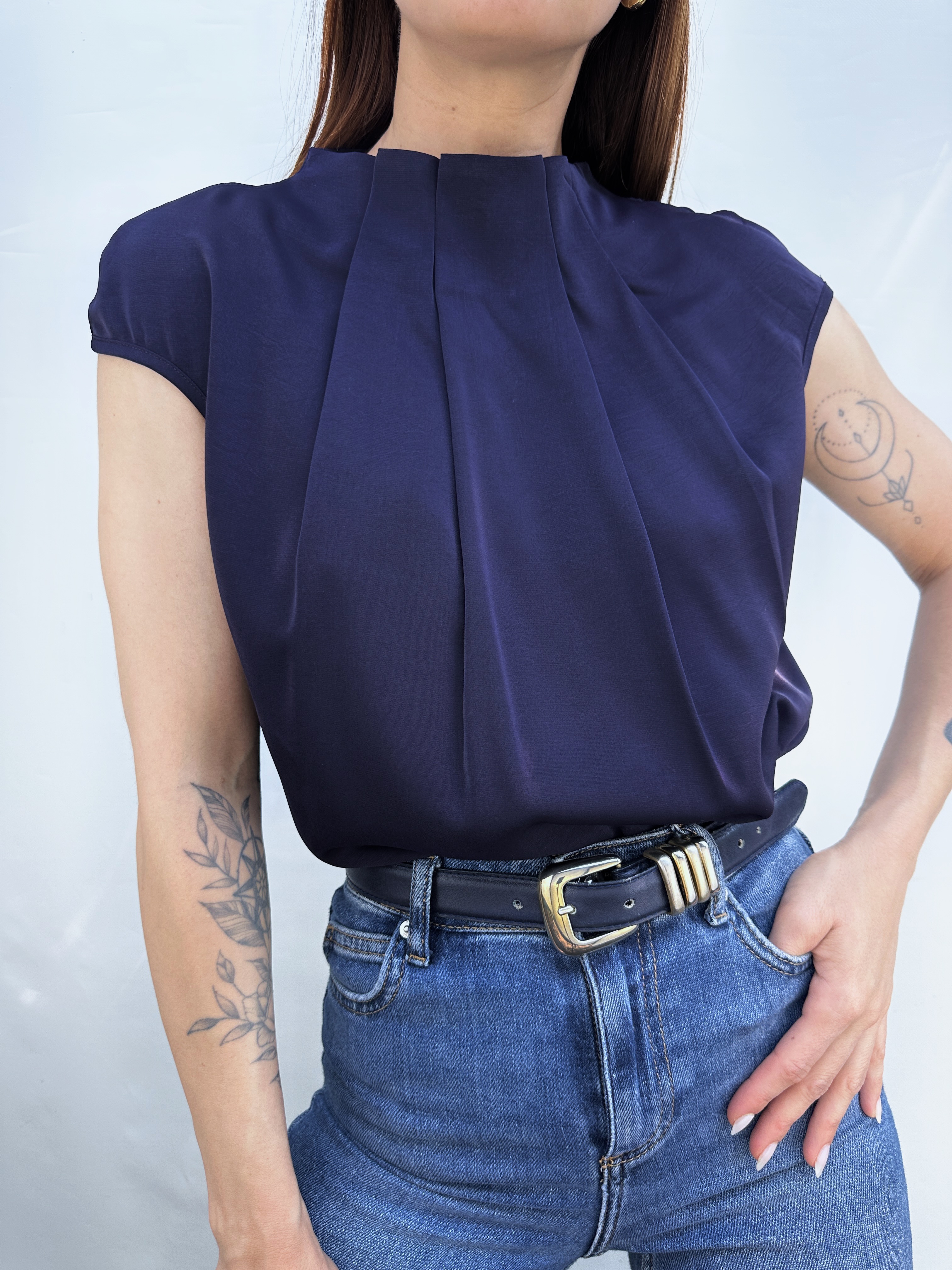 POLERA PLISADA I S 1