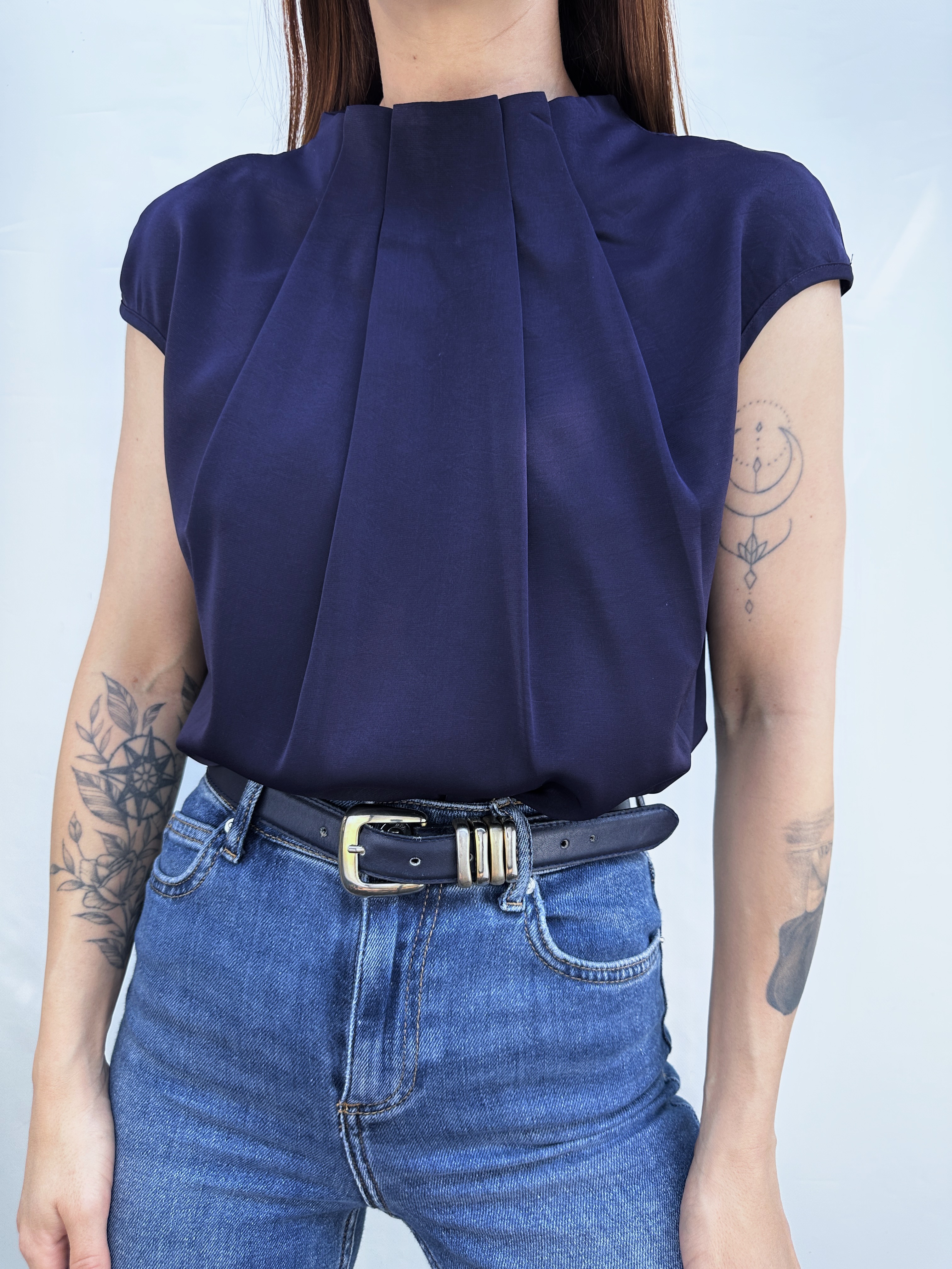 POLERA PLISADA I S 6