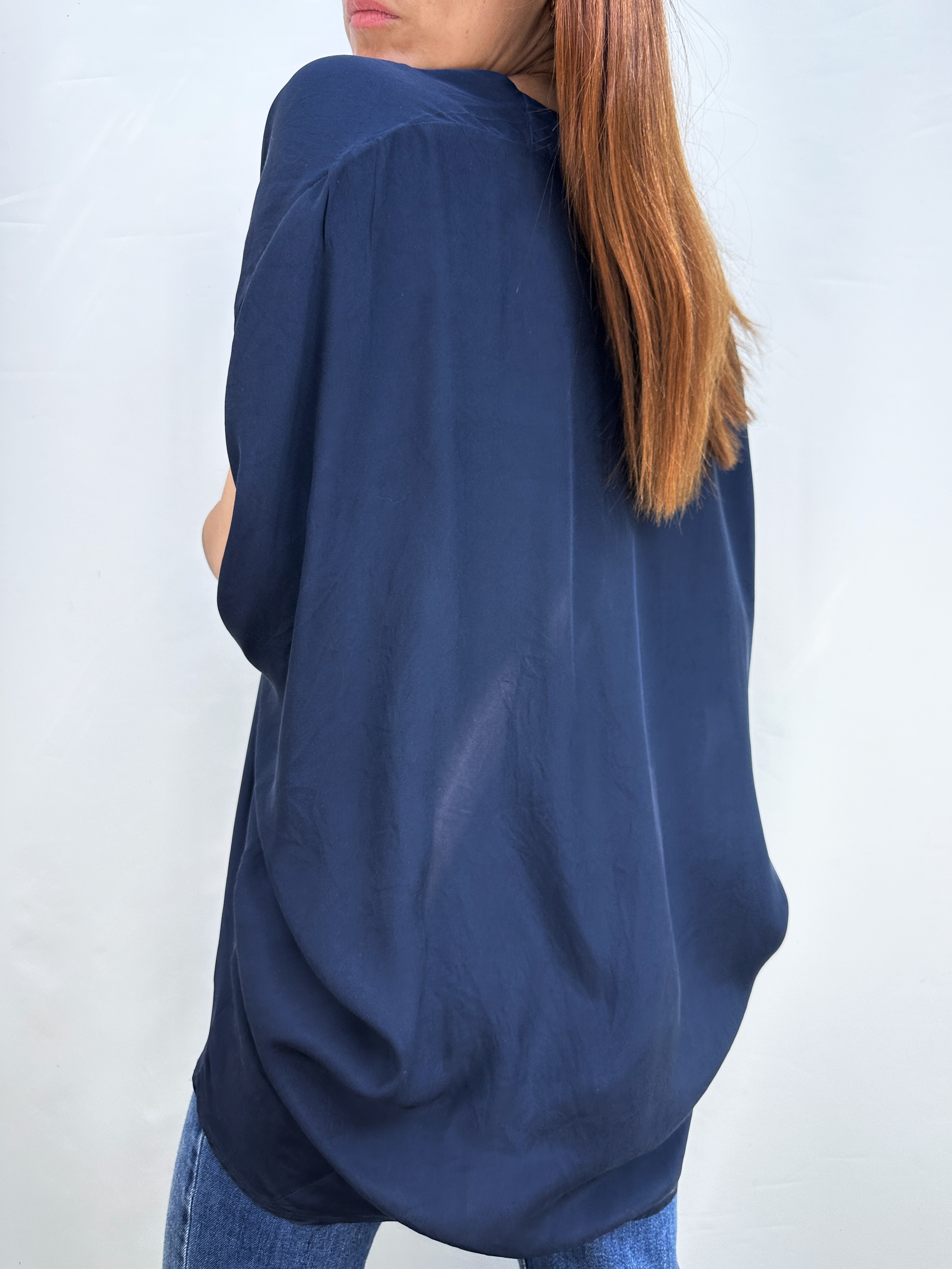 POLERA SEDA AZUL MARINO I S-M 3