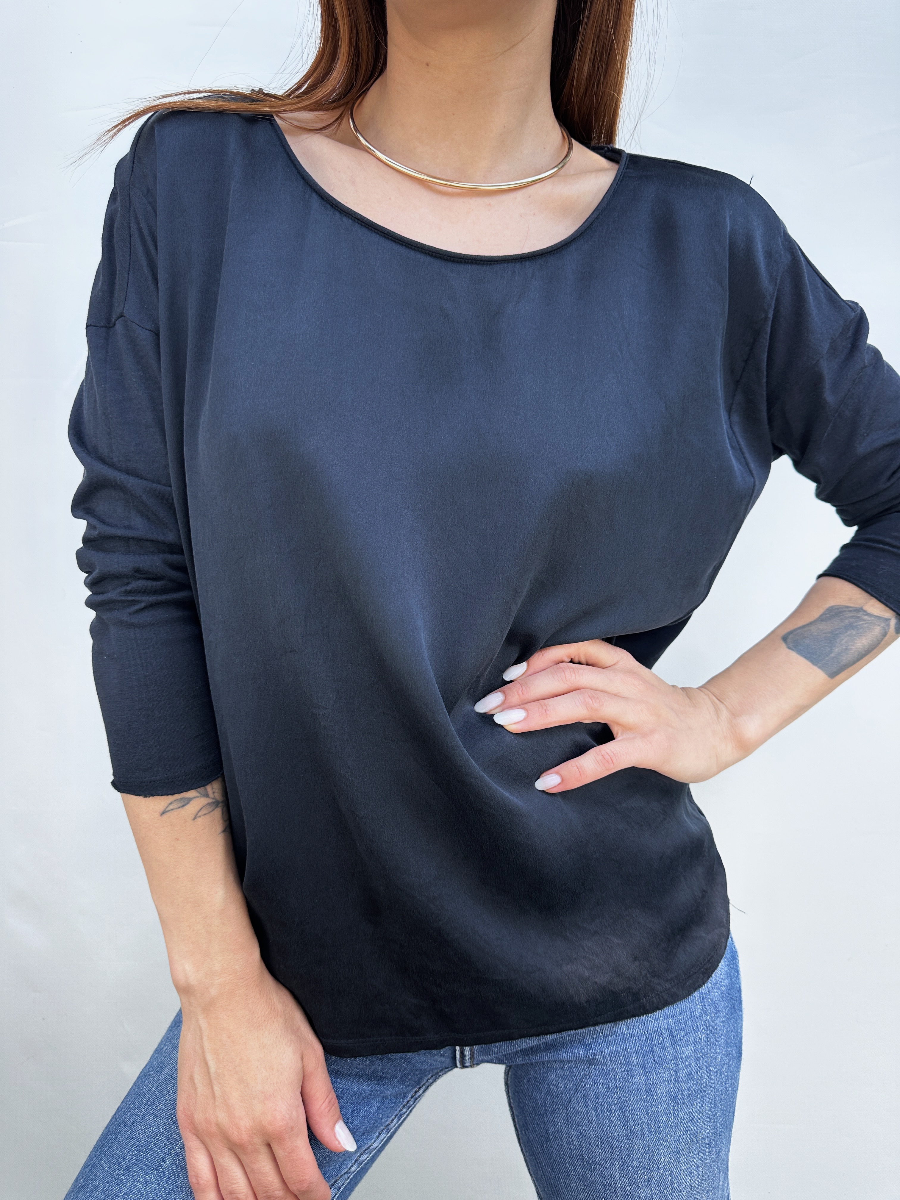 POLERA SEDA-ALGODÓN | S-M 1