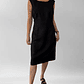 VESTIDO NEGRO LINO BLEND | L-2XL - Miniatura 2