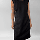 VESTIDO NEGRO LINO BLEND | L-2XL - Miniatura 3