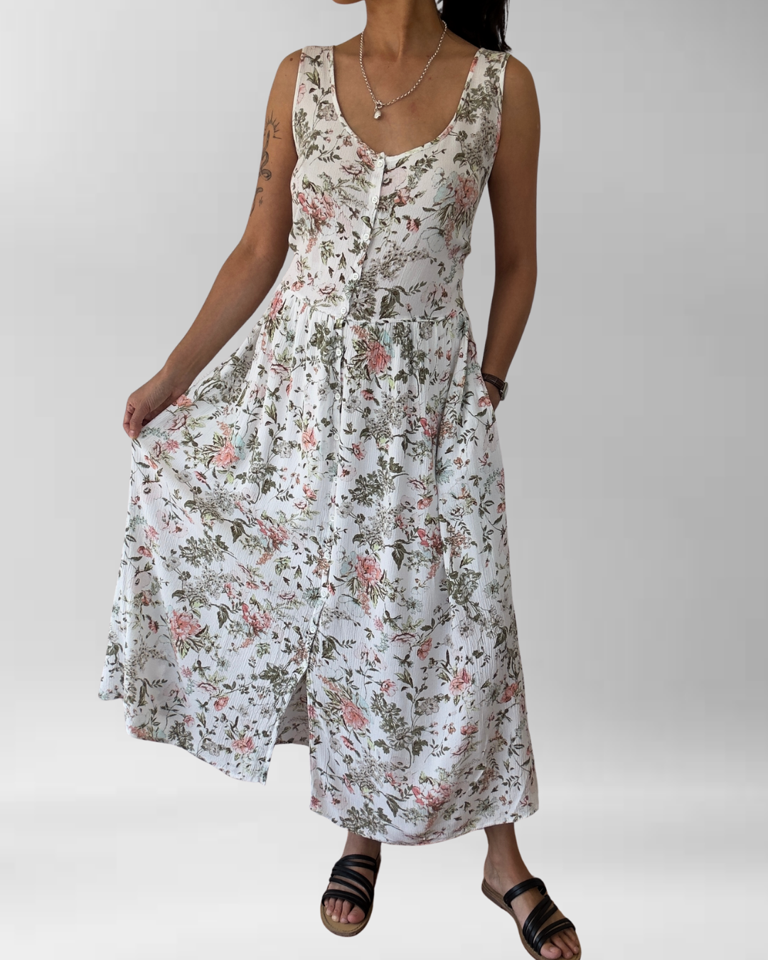 VESTIDO FLORES | L-XL 3