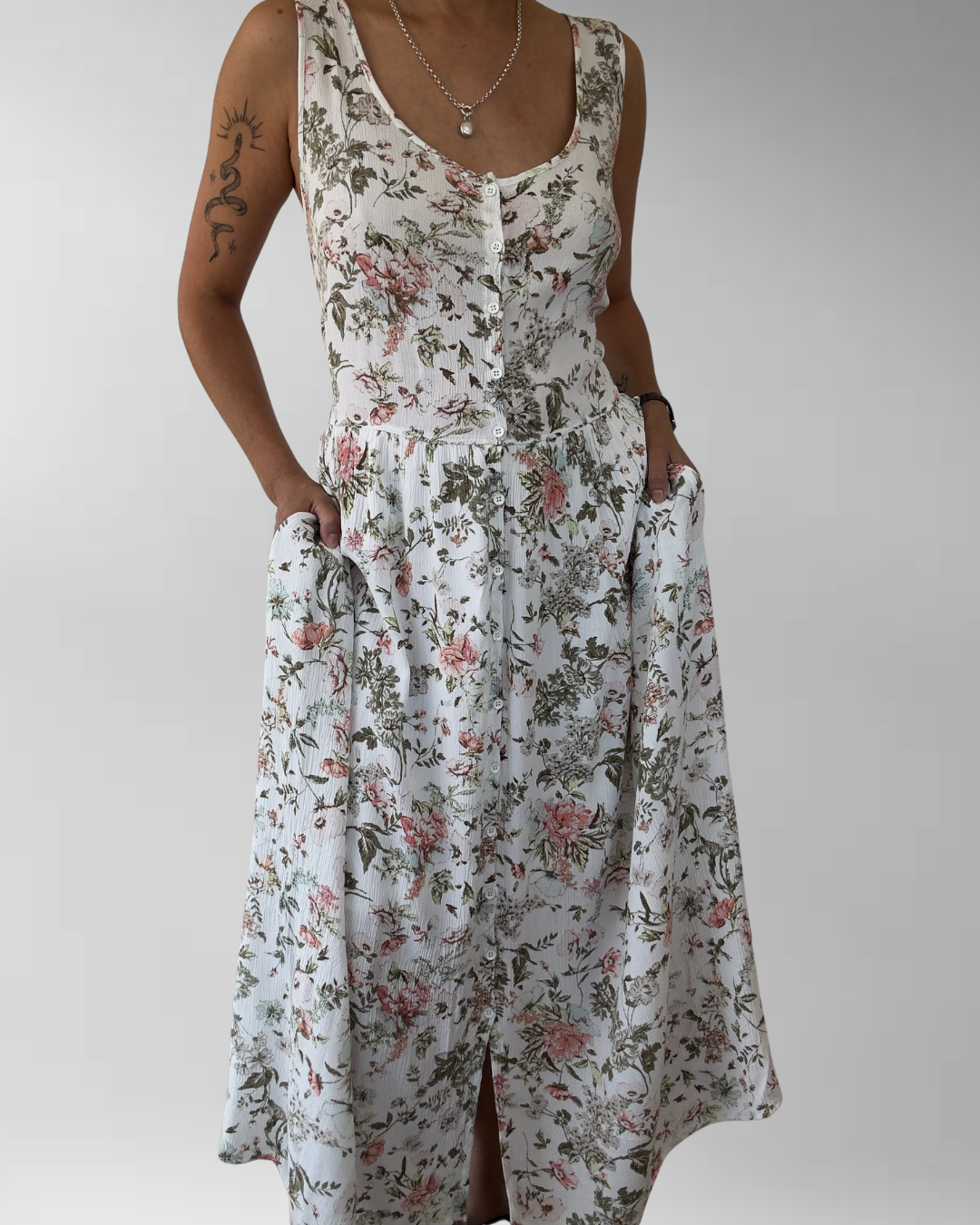 VESTIDO FLORES | L-XL 1