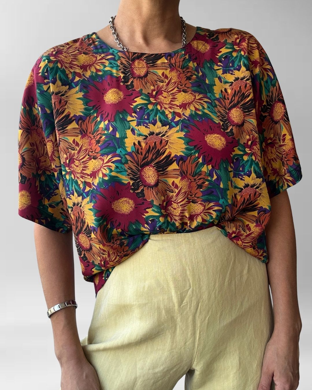 POLERA VINTAGE GIRASOLES I M-L 4