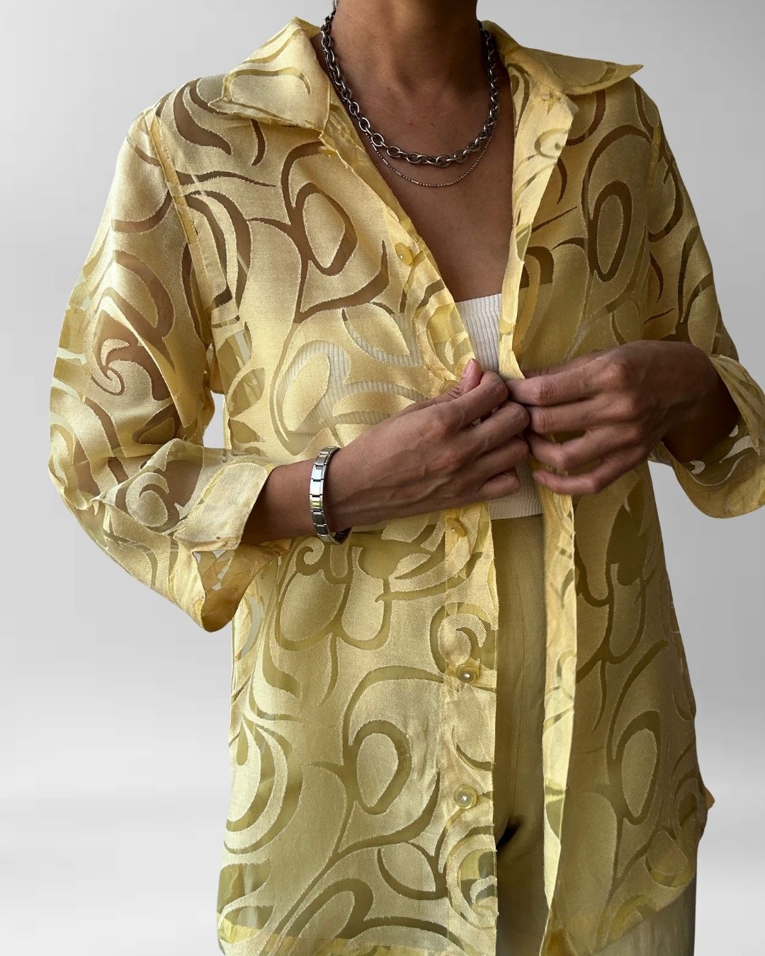 BLUSA AMARILLA I RAYÓN I M 4