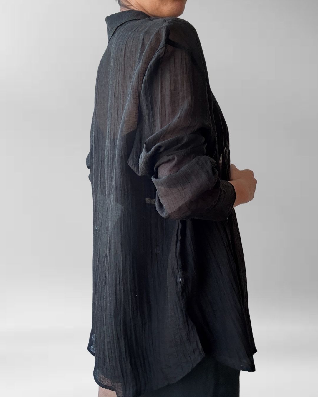 BLUSA PLISADA NEGRA I L-XL 3