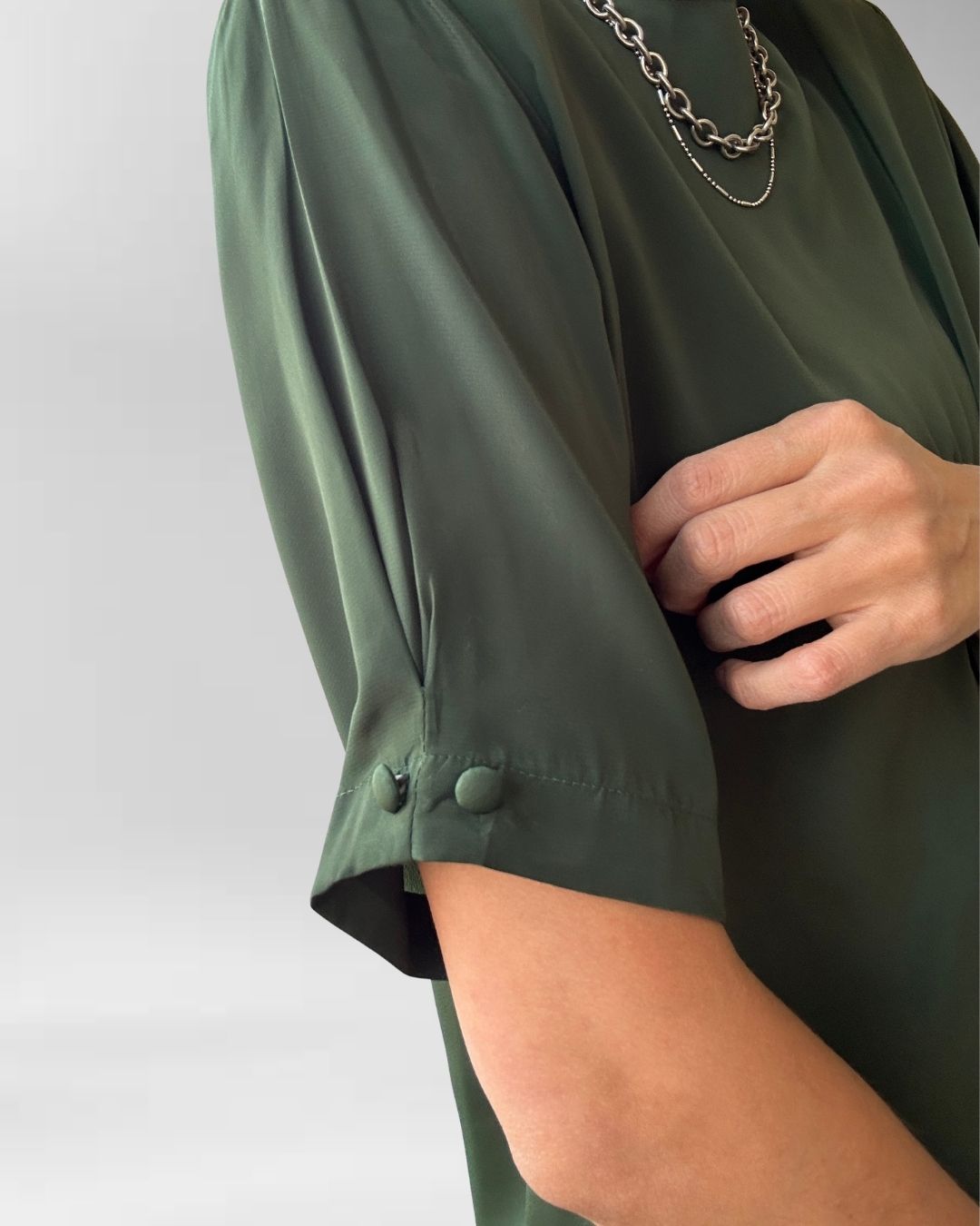 POLERA VINTAGE VERDE MILITAR I S-M 4