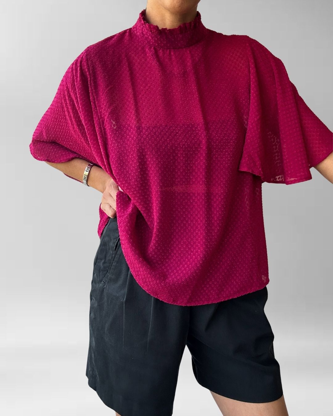 BLUSA VOLANTES I MANGO I M 4