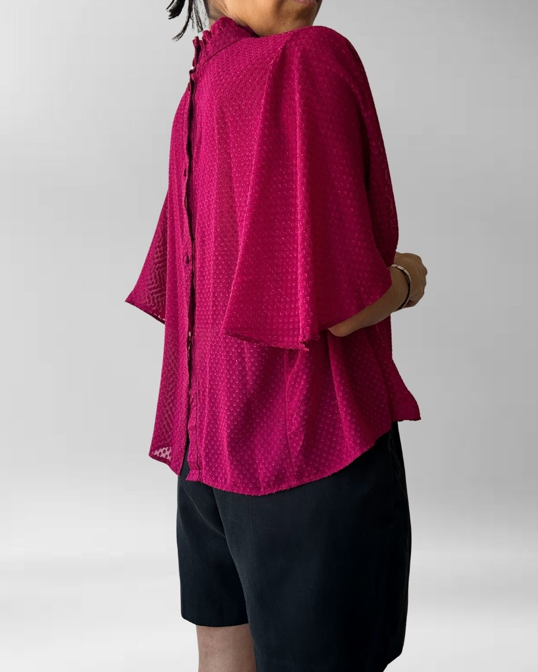 BLUSA VOLANTES I MANGO I M 6