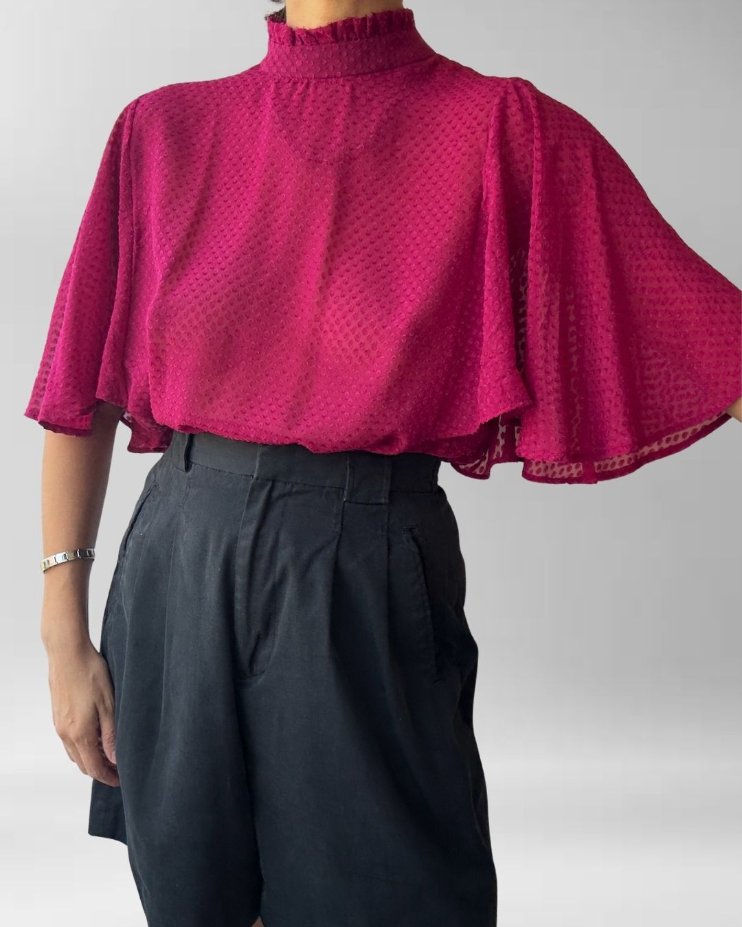 BLUSA VOLANTES I MANGO I M 3