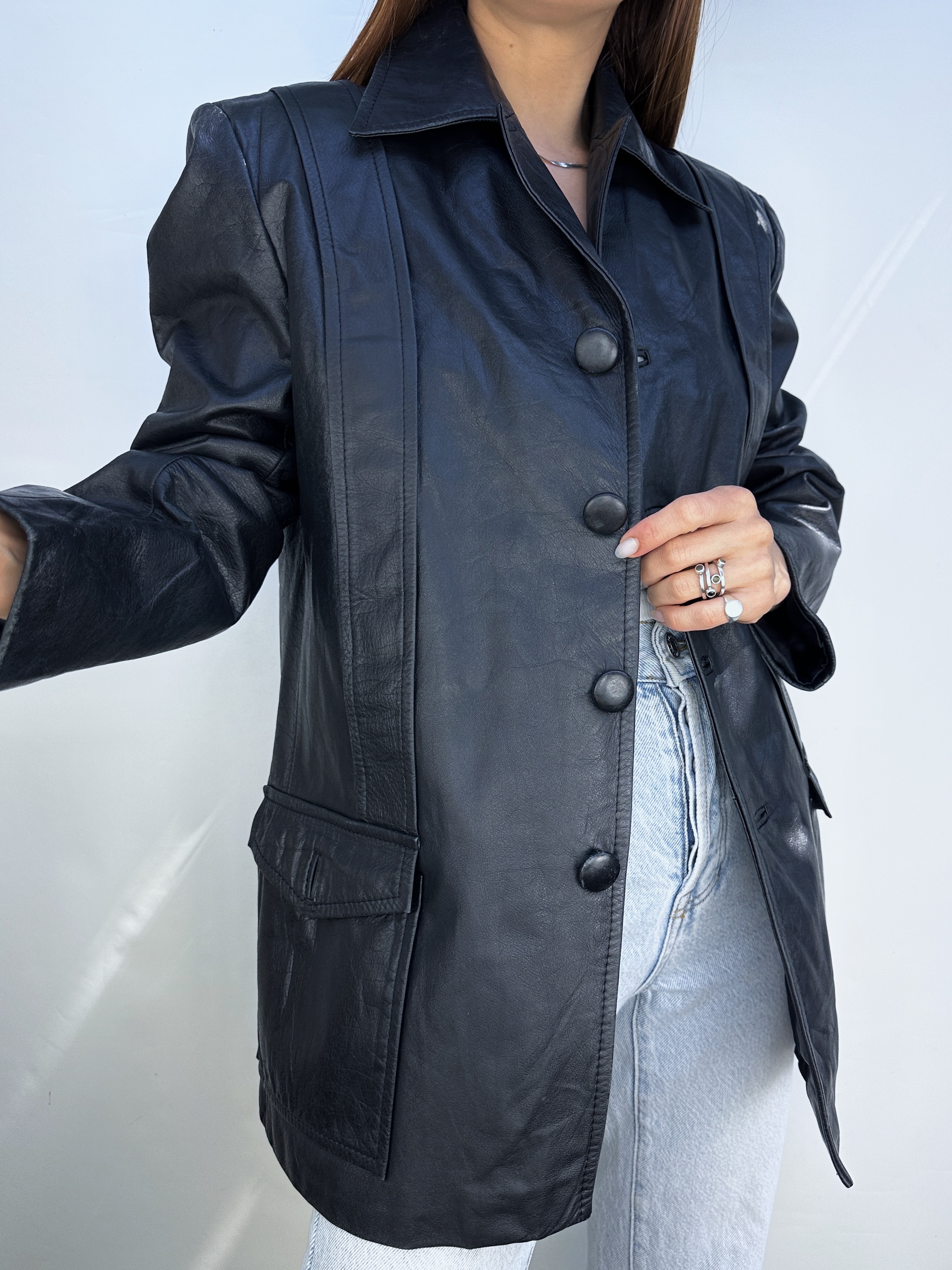 CHAQUETA CUERO VINTAGE I L 1