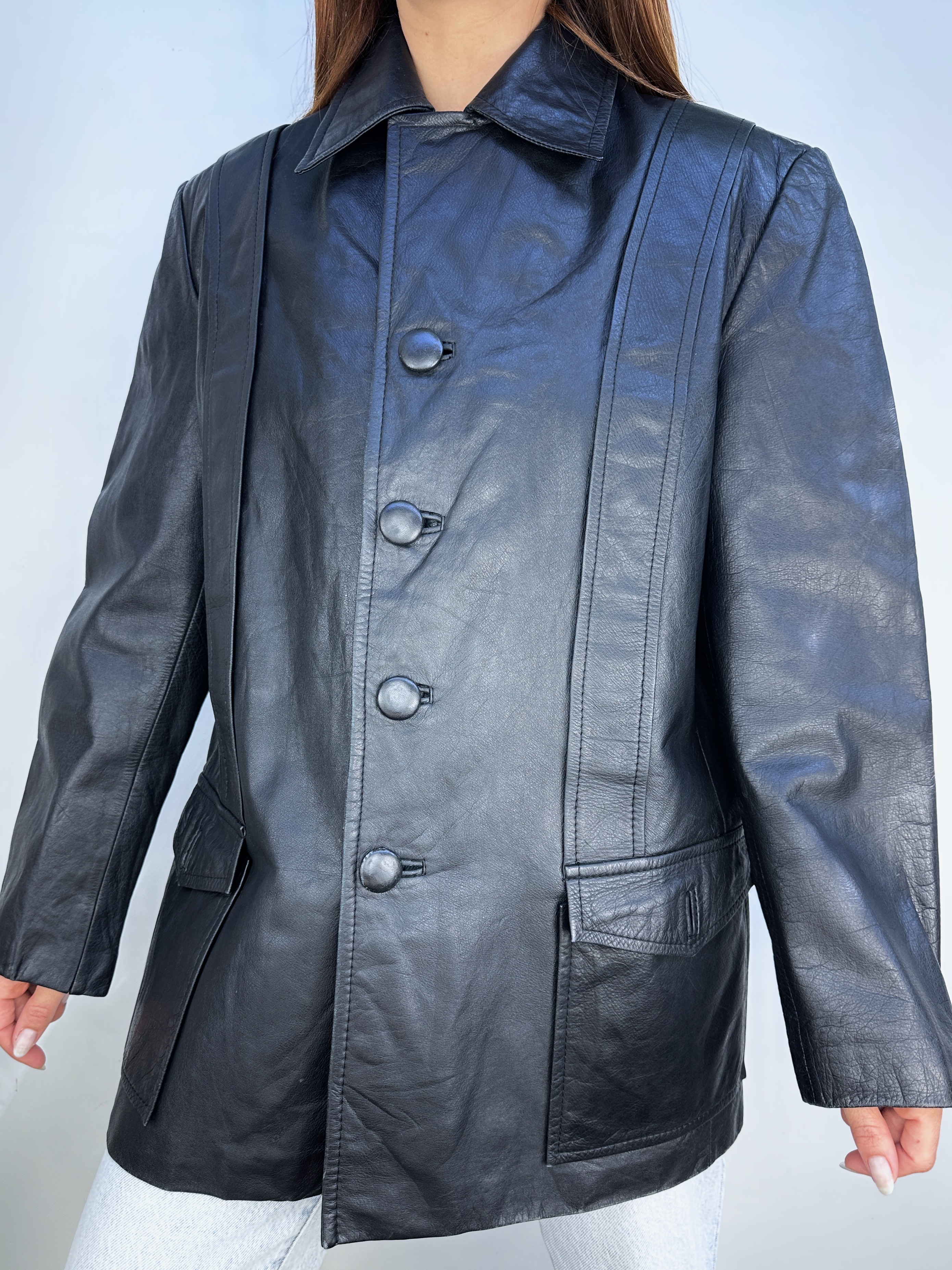 CHAQUETA CUERO VINTAGE I L 6