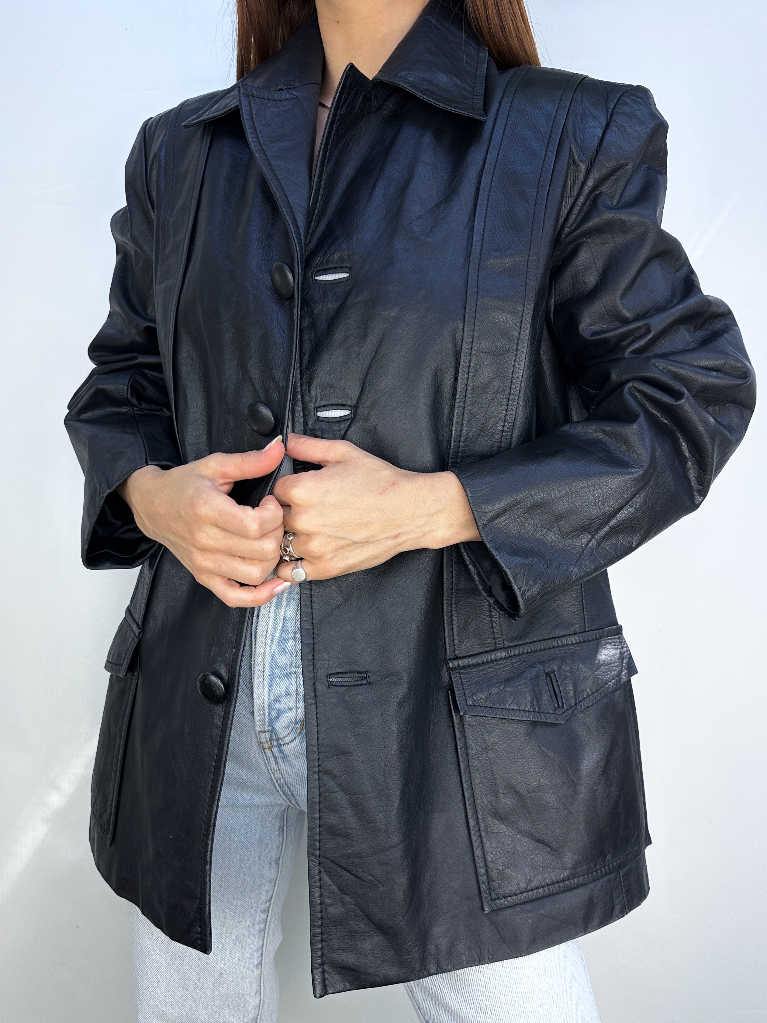 CHAQUETA CUERO VINTAGE I L 10