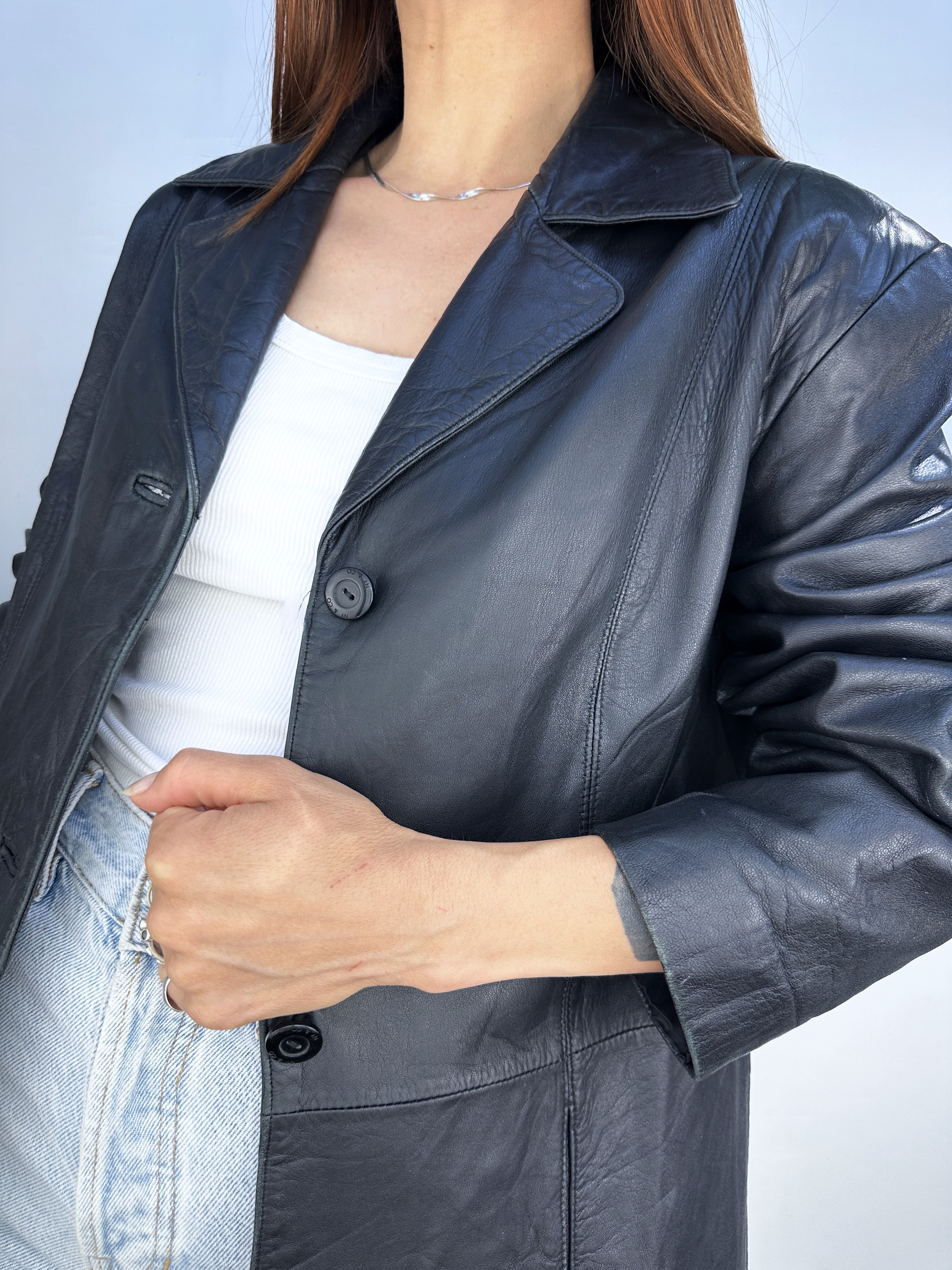 CHAQUETA CUERO NY&CO I M  4