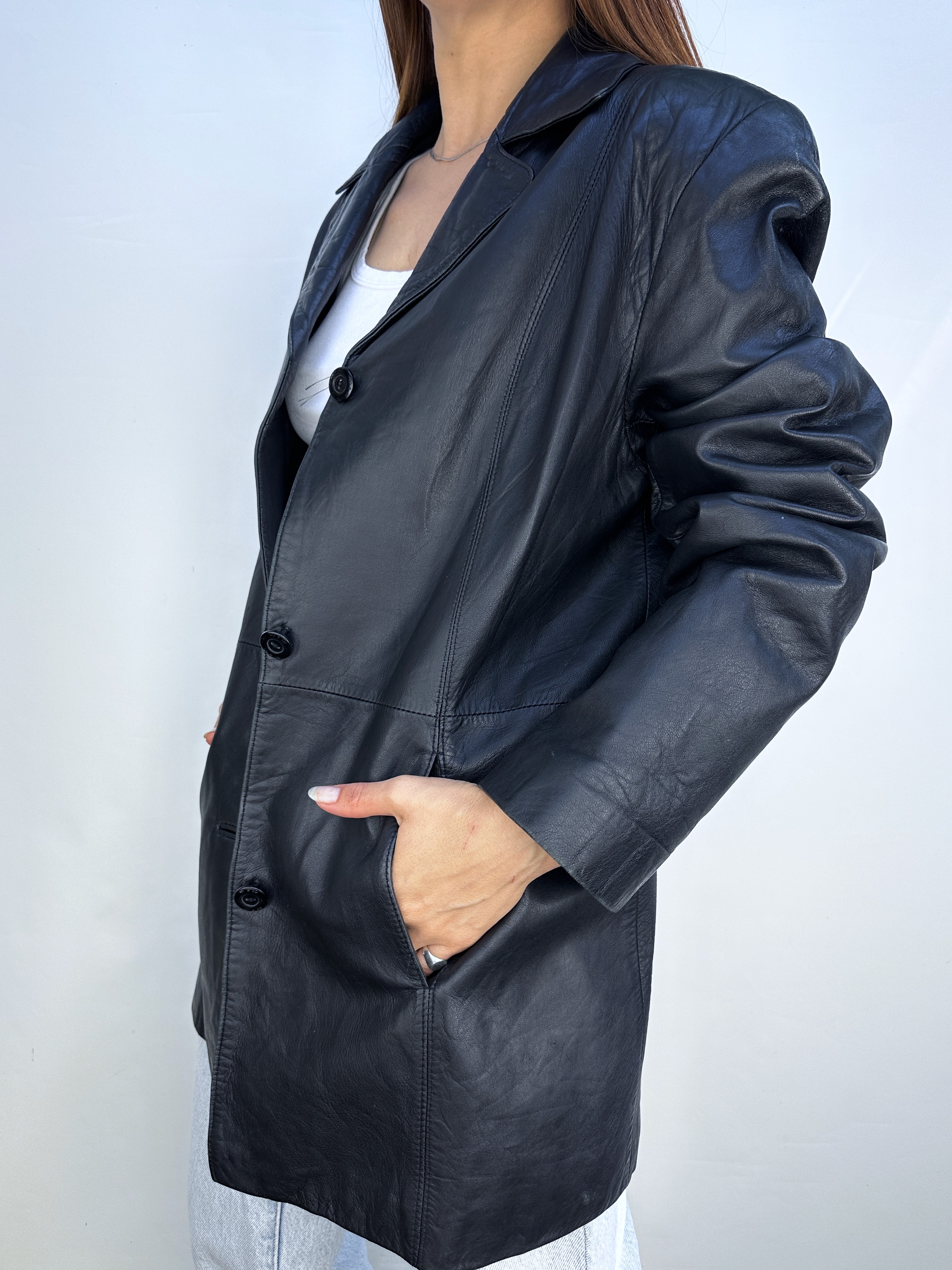 CHAQUETA CUERO NY&CO I M  8