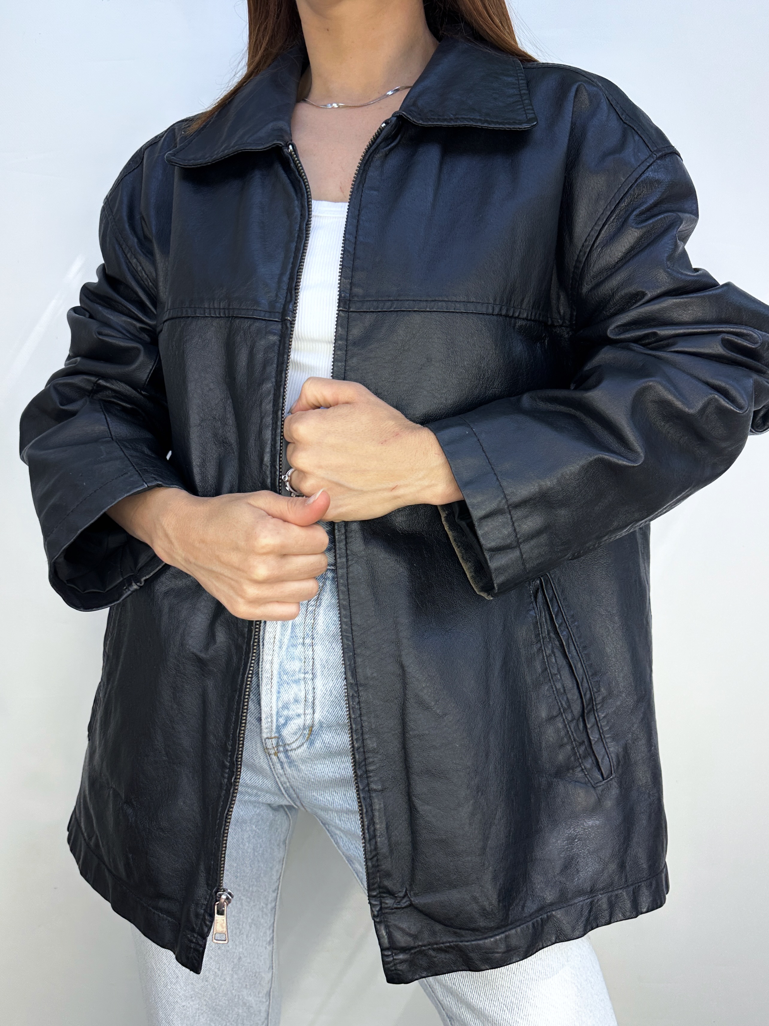 CHAQUETA CUERO VINTAGE I L-XL 1