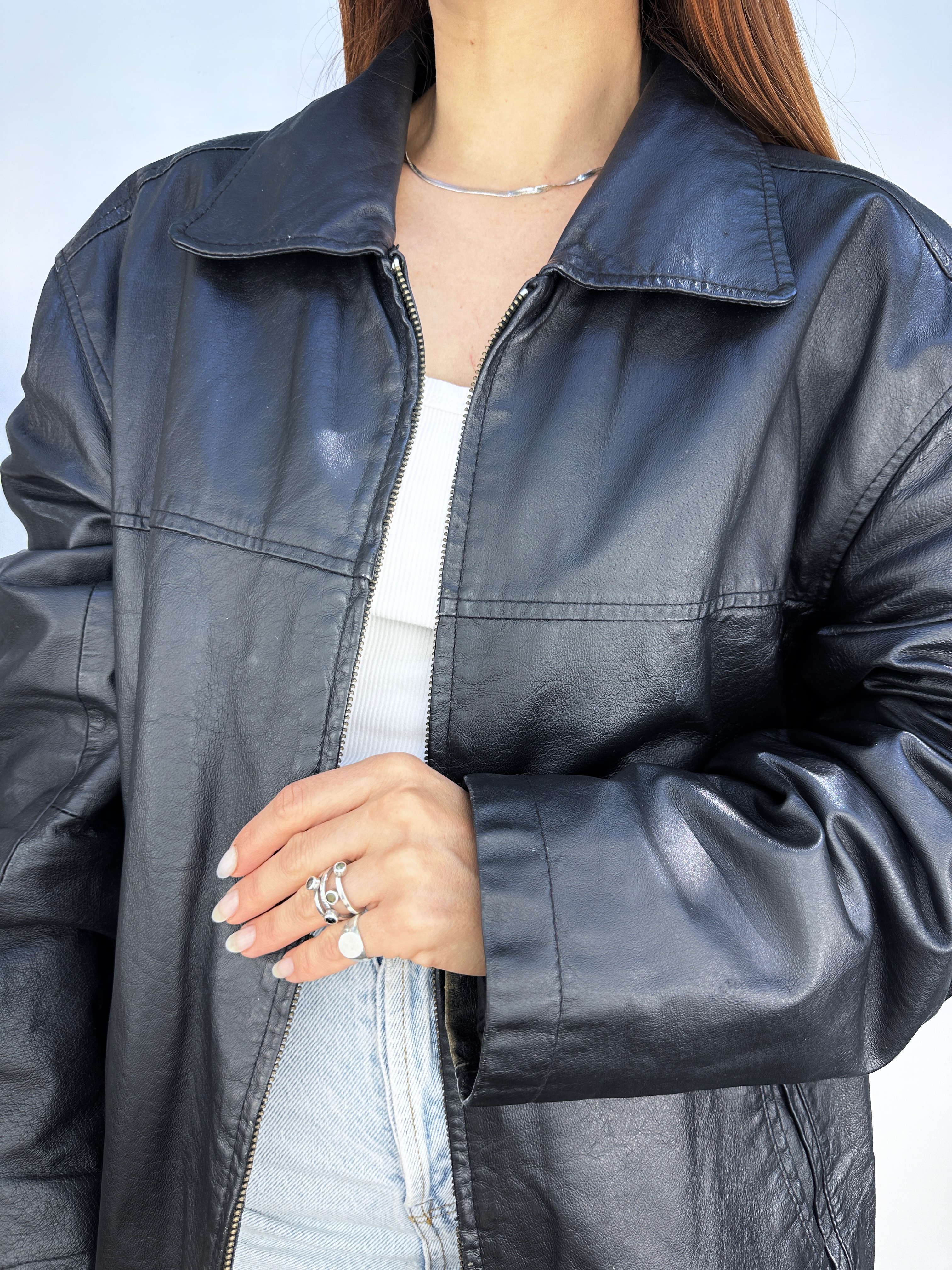 CHAQUETA CUERO VINTAGE I L-XL 7