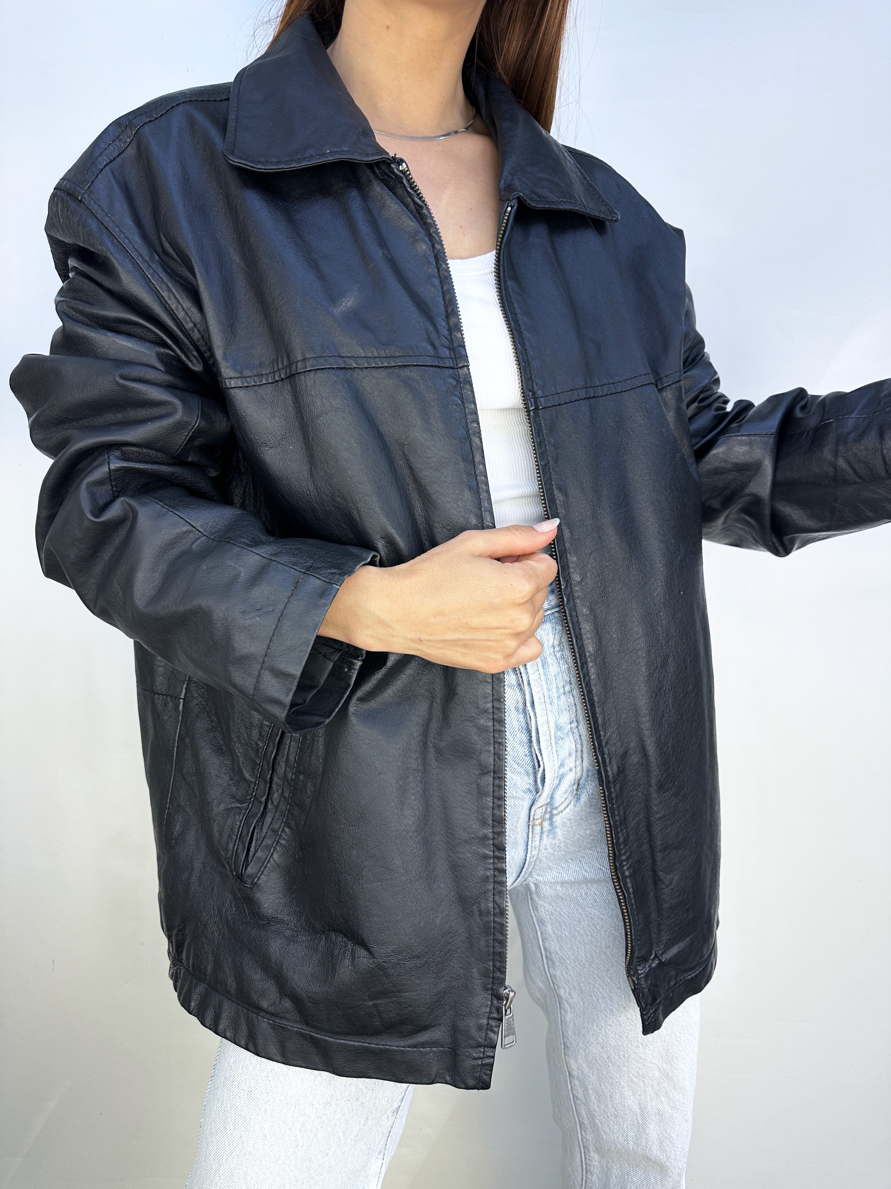 CHAQUETA CUERO VINTAGE I L-XL 8