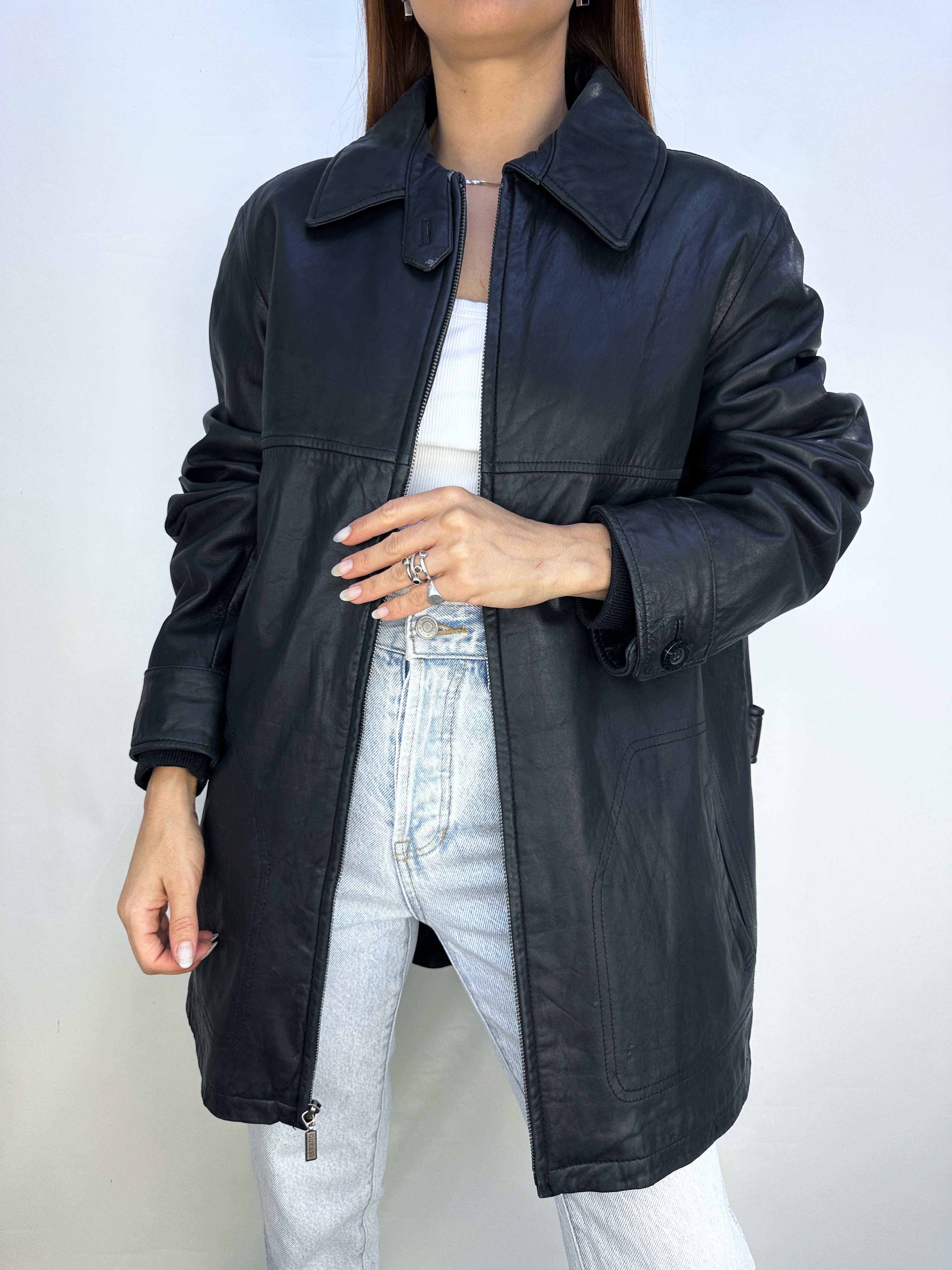 CHAQUETA CUERO GUESS I M-L 1