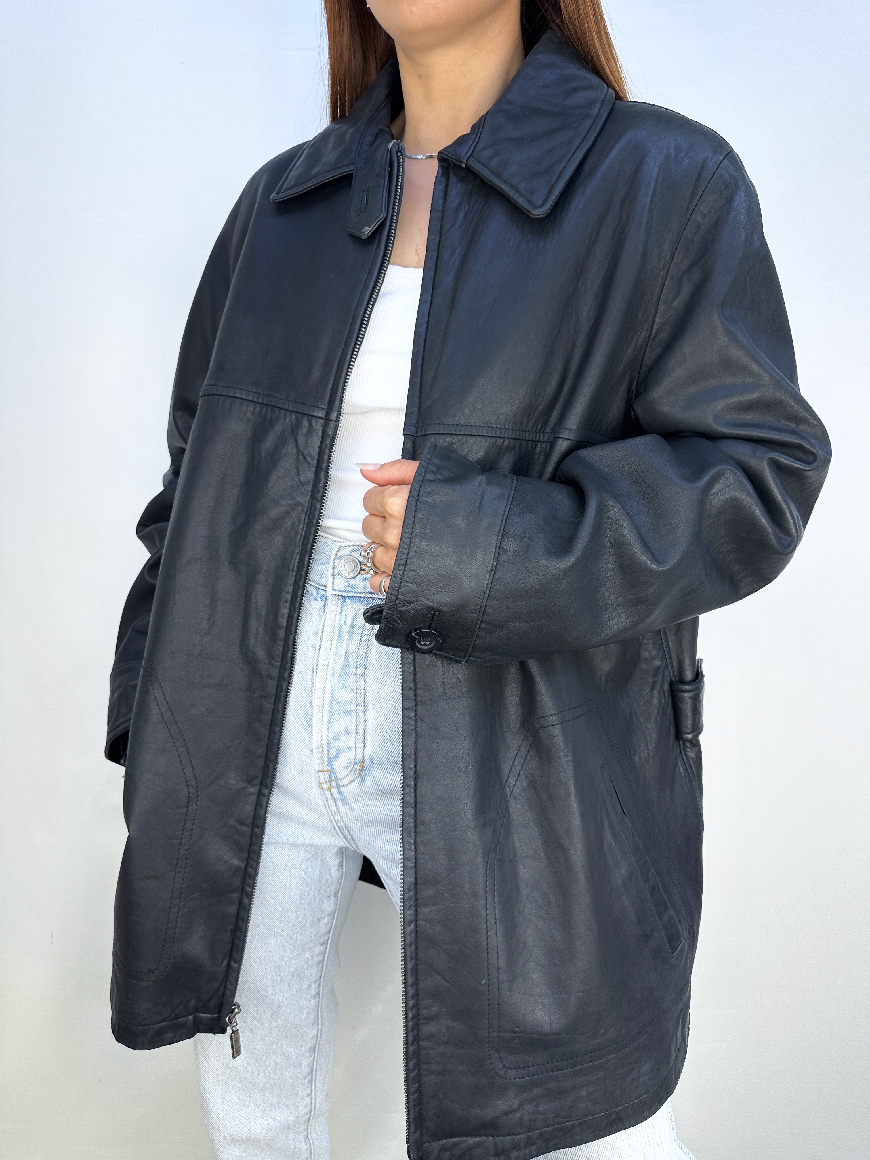 CHAQUETA CUERO GUESS I M-L 10