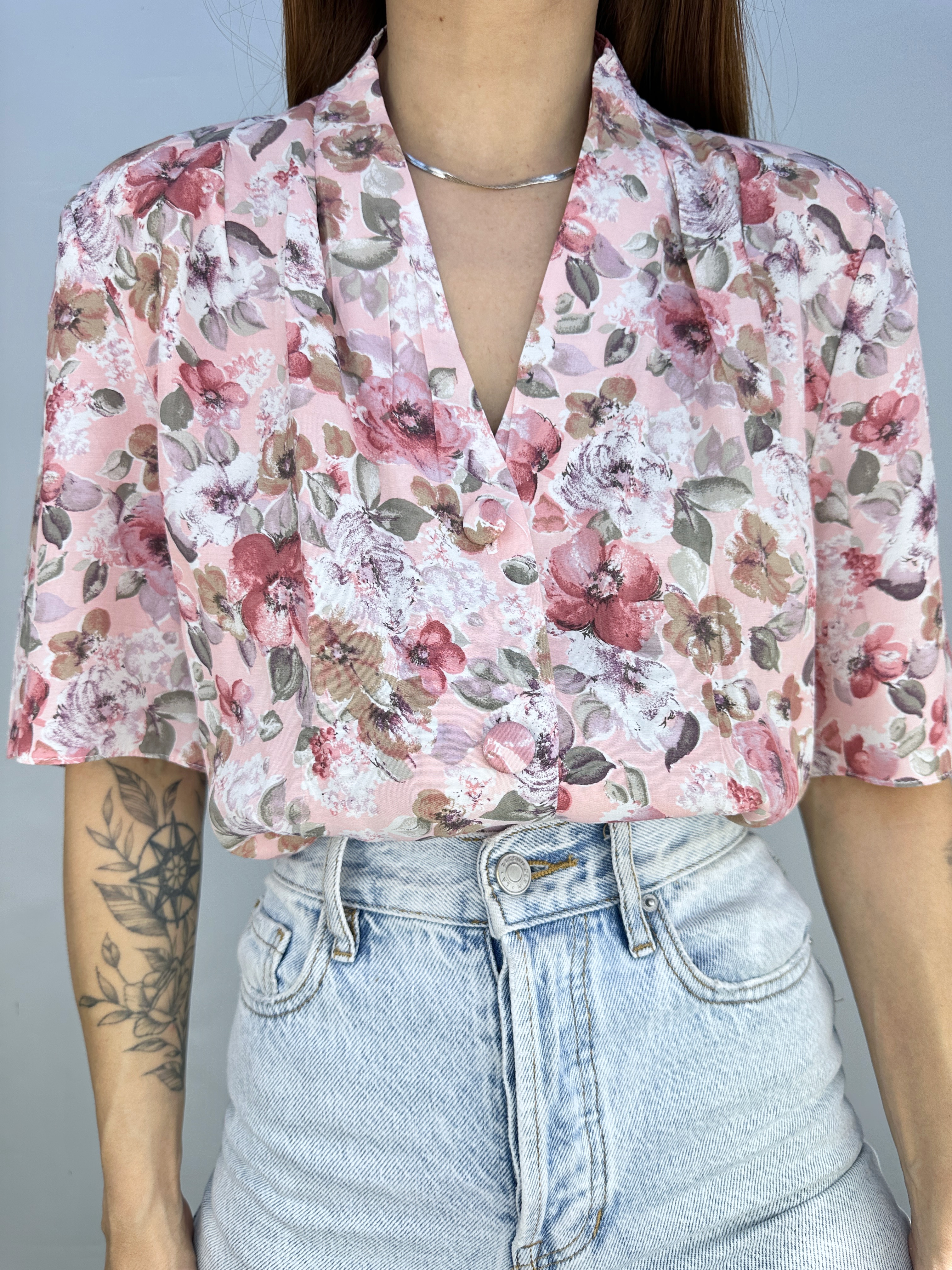 BLUSA VINTAGE FLOREADA I S-M 2
