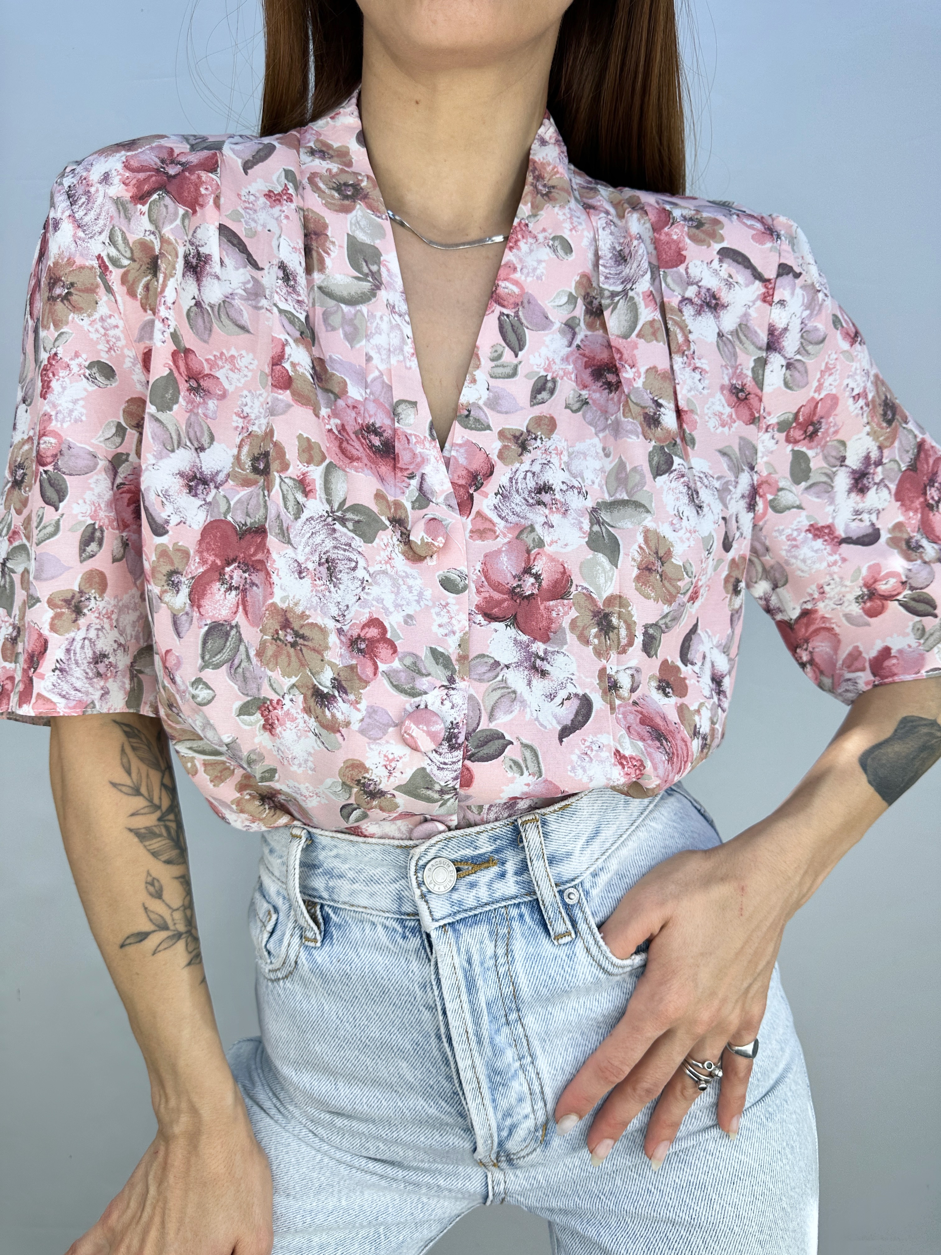 BLUSA VINTAGE FLOREADA I S-M 1