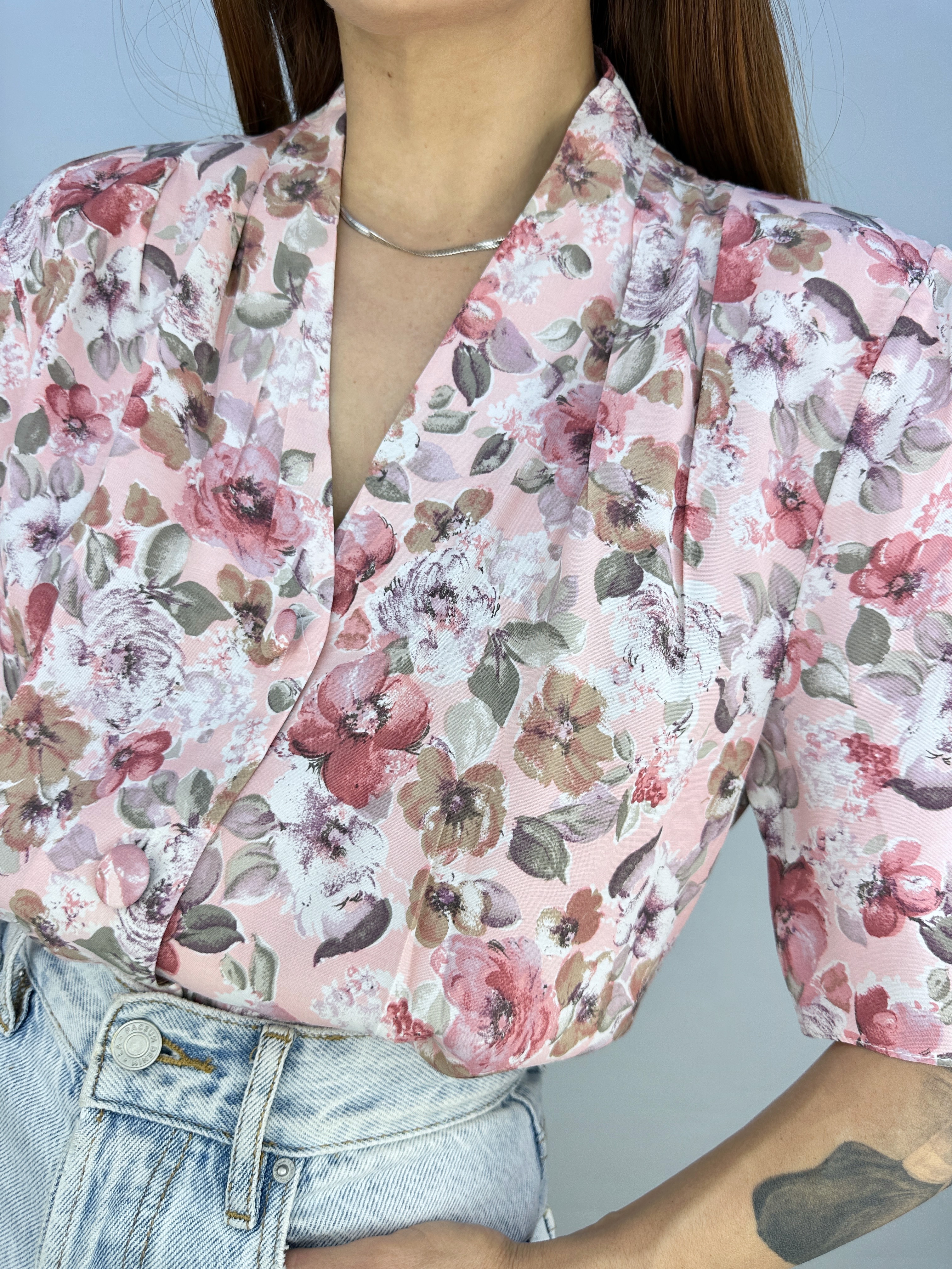 BLUSA VINTAGE FLOREADA I S-M 5