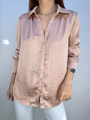 BLUSA ROSA PALO SATINADA I S-M