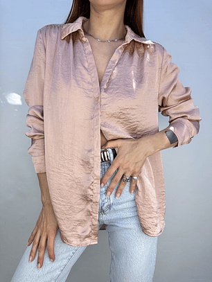 BLUSA ROSA PALO SATINADA I S-M
