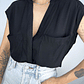 BLUSA SIN MANGAS NEGRA I L-XL - Miniatura 3