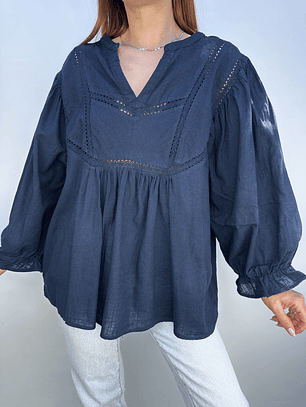 POLERA NEGRA I ALGODÓN I M-L 