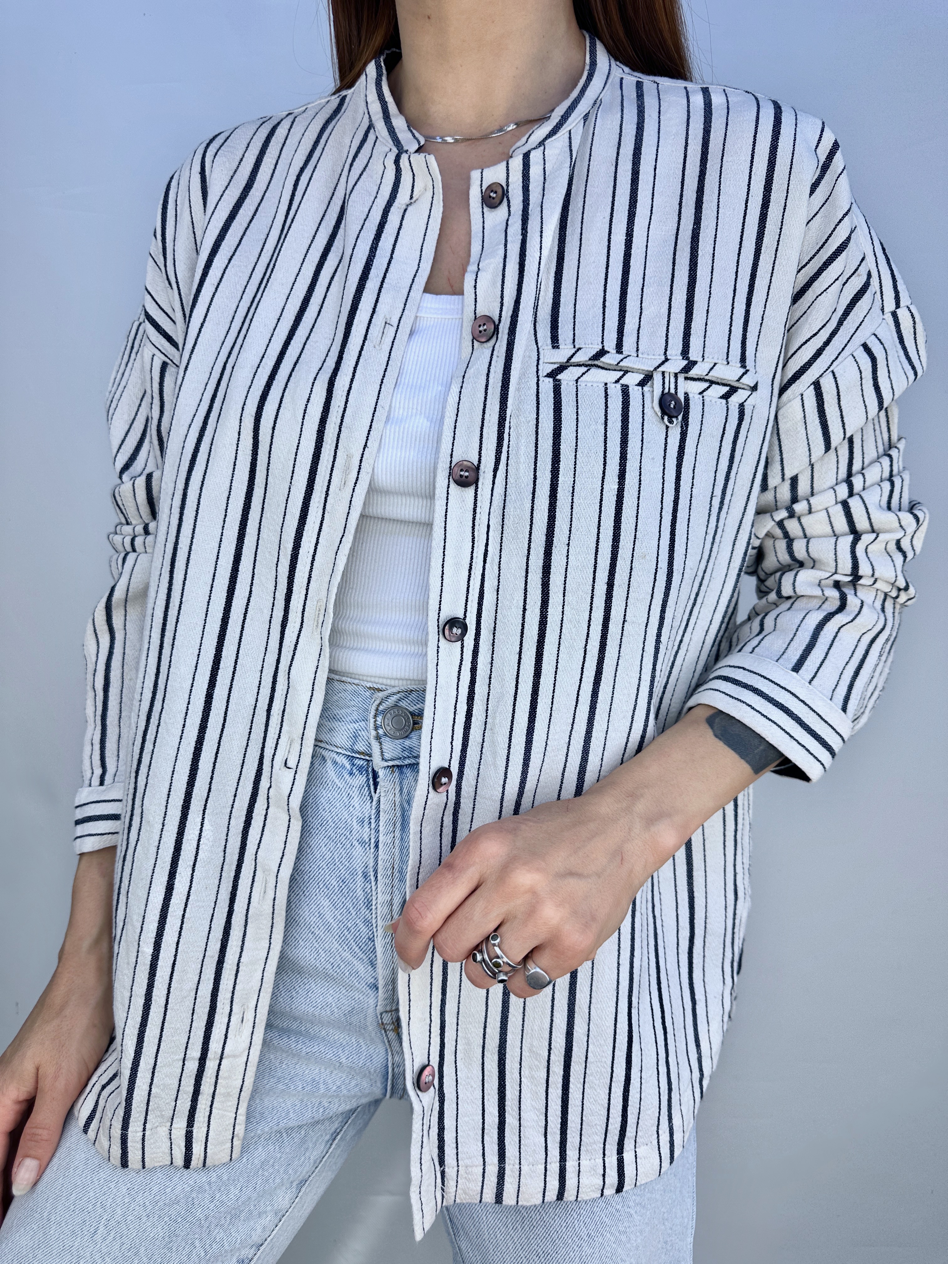 SOBRE CAMISA RÚSTICA I LINO-ALGODÓN I M-L  5