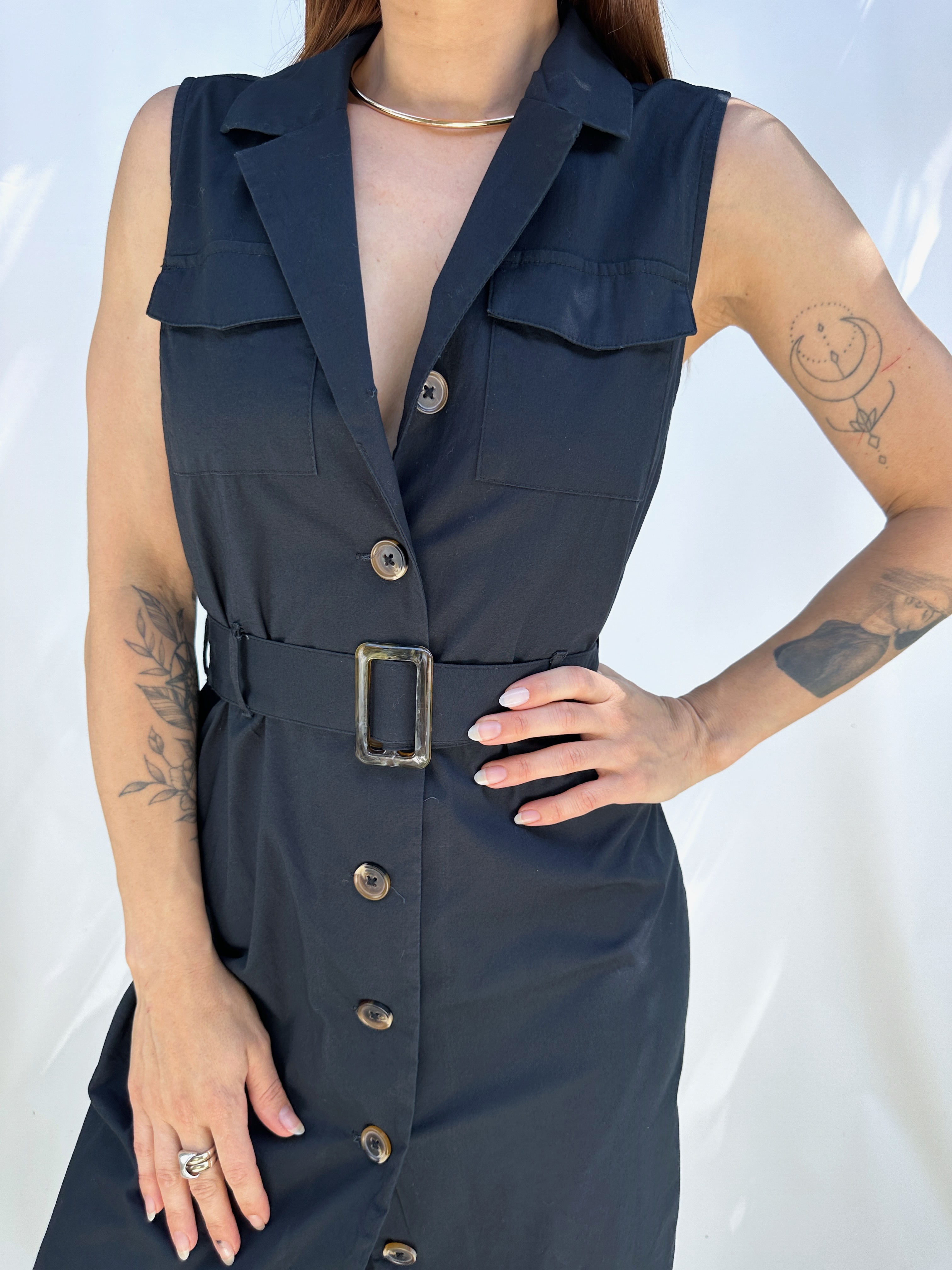 VESTIDO CAMISERO NEGRO I S 2