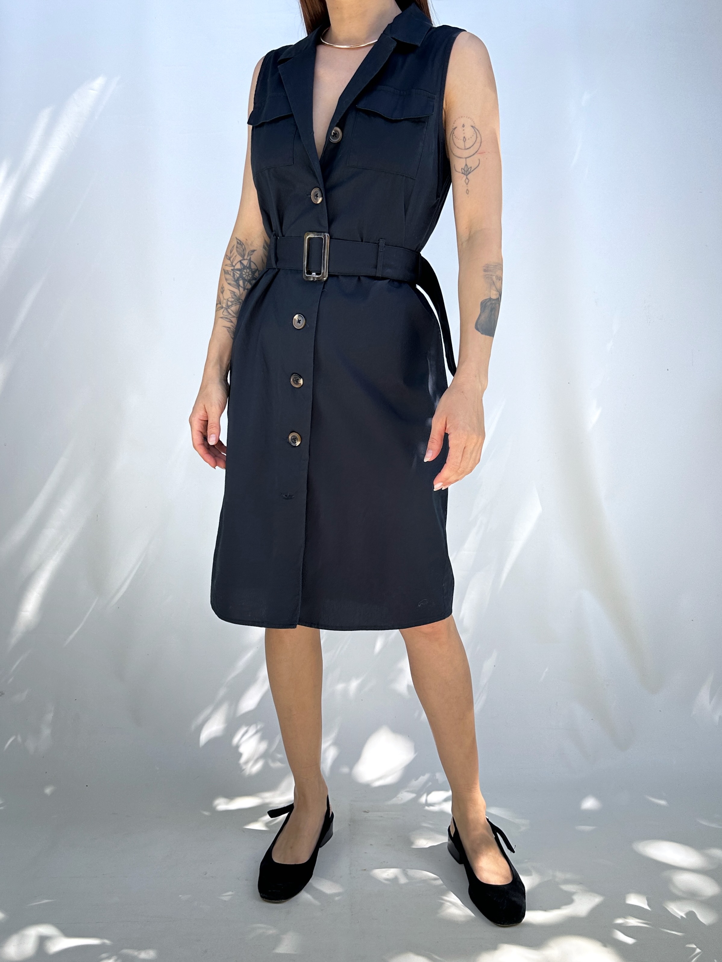 VESTIDO CAMISERO NEGRO I S 8