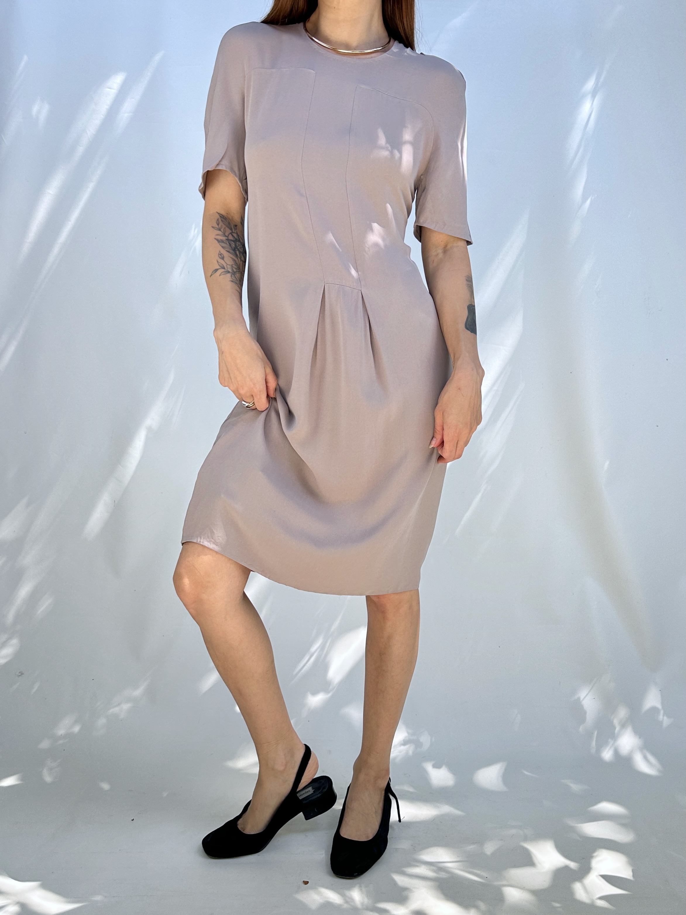 VESTIDO SEDA CALVIN KLEIN I S 2