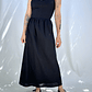 VESTIDO TIRANTES NEGRO I LINO-ALGODÓN I M - Miniatura 1