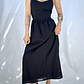 VESTIDO TIRANTES NEGRO I LINO-ALGODÓN I M - Miniatura 5