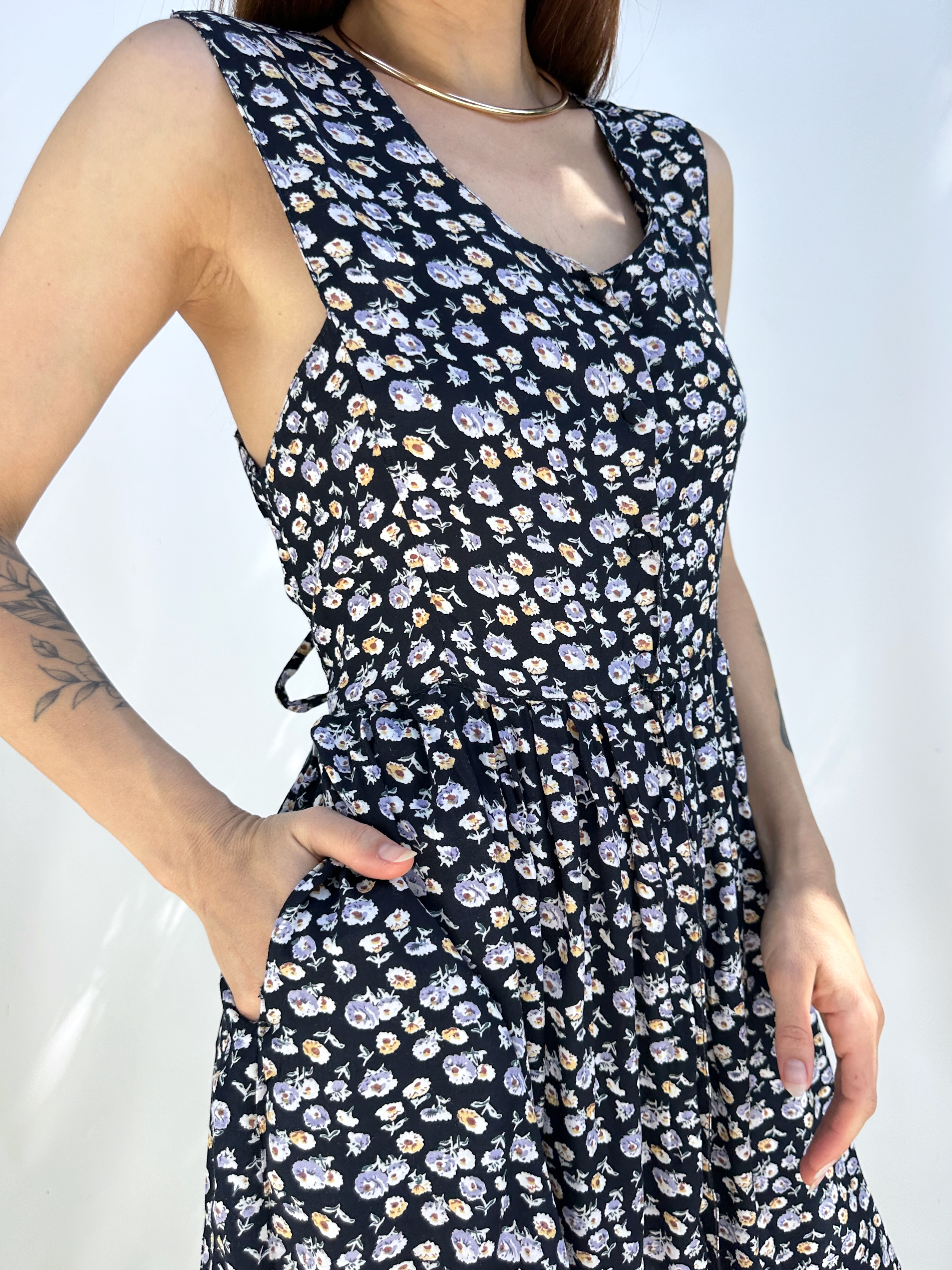 VESTIDO VINTAGE FLOREADO I M  2