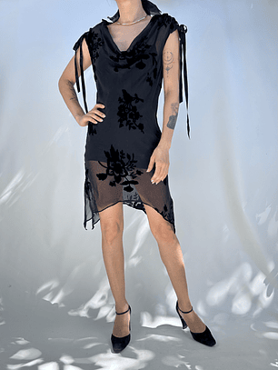 VESTIDO SEDA-RAYÓN I S-M