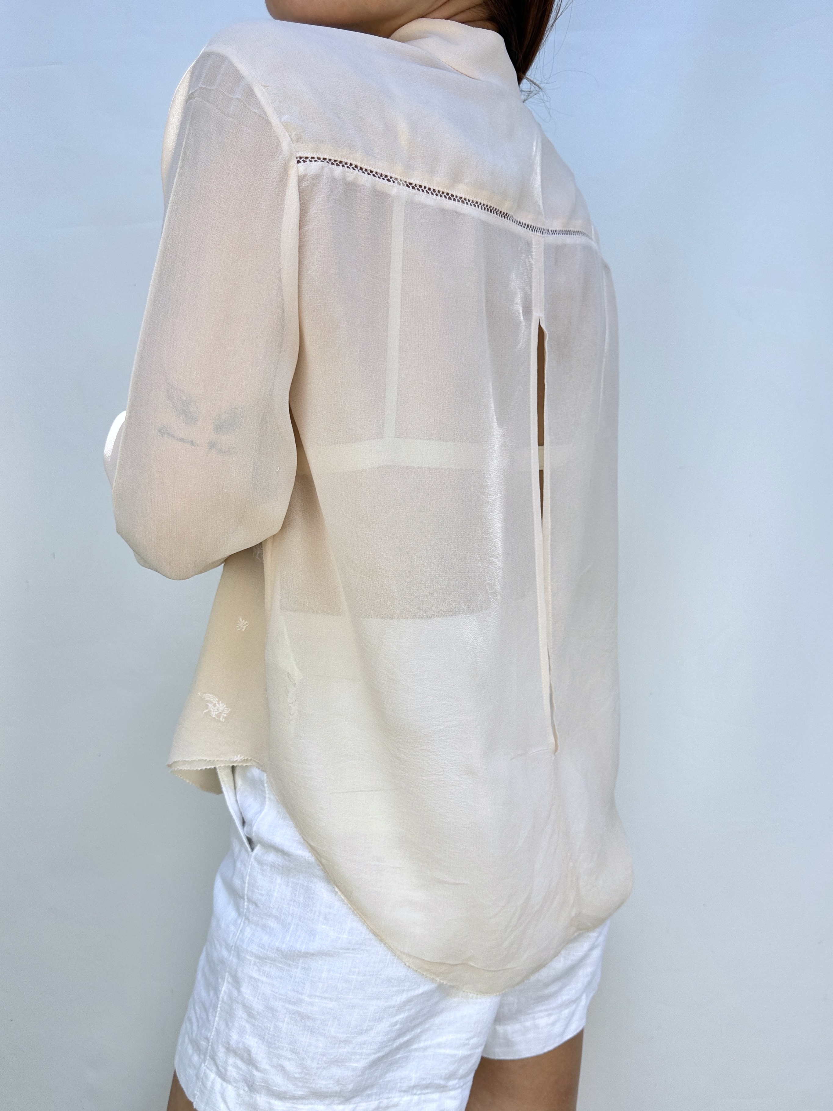 BLUSA SEDA BORDADA I XS-S 2