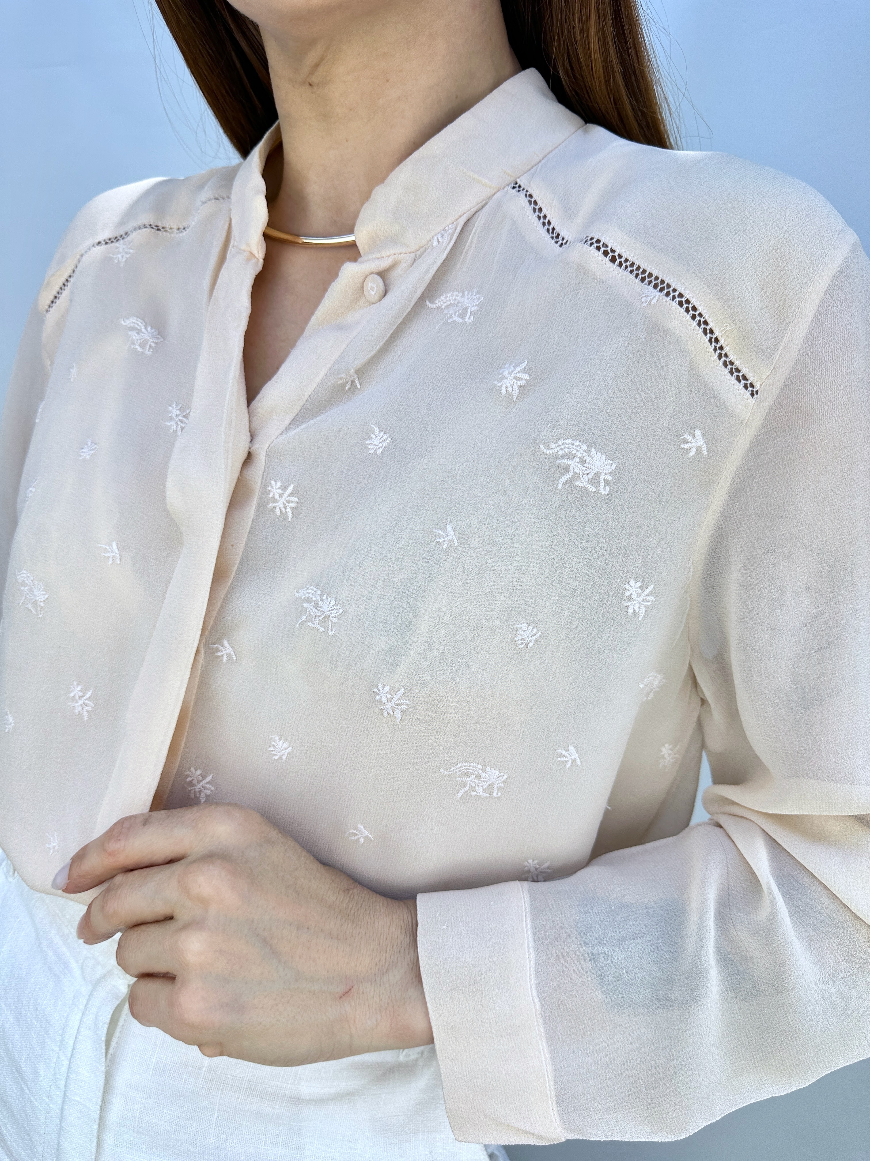 BLUSA SEDA BORDADA I XS-S 3