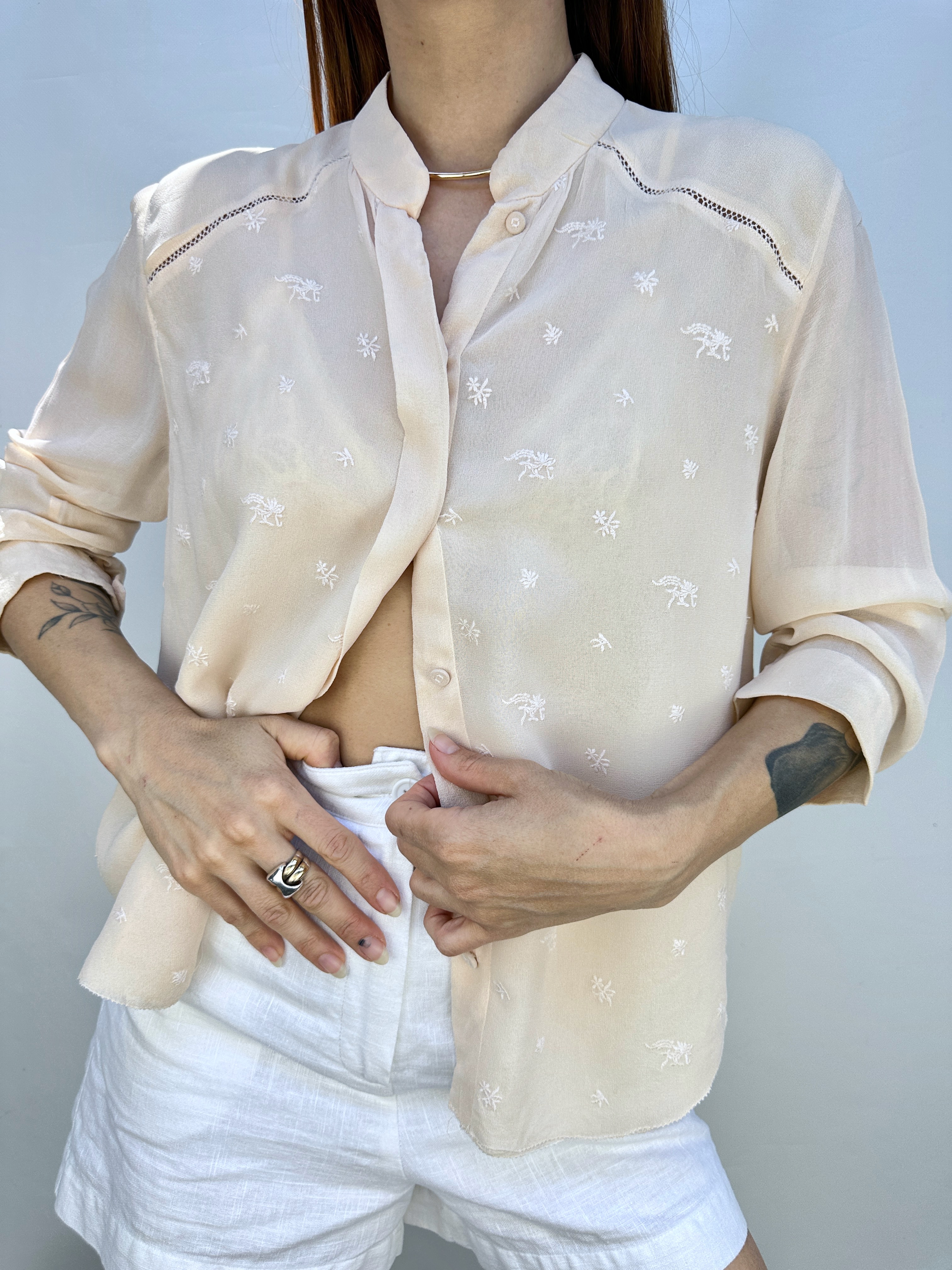 BLUSA SEDA BORDADA I XS-S 5