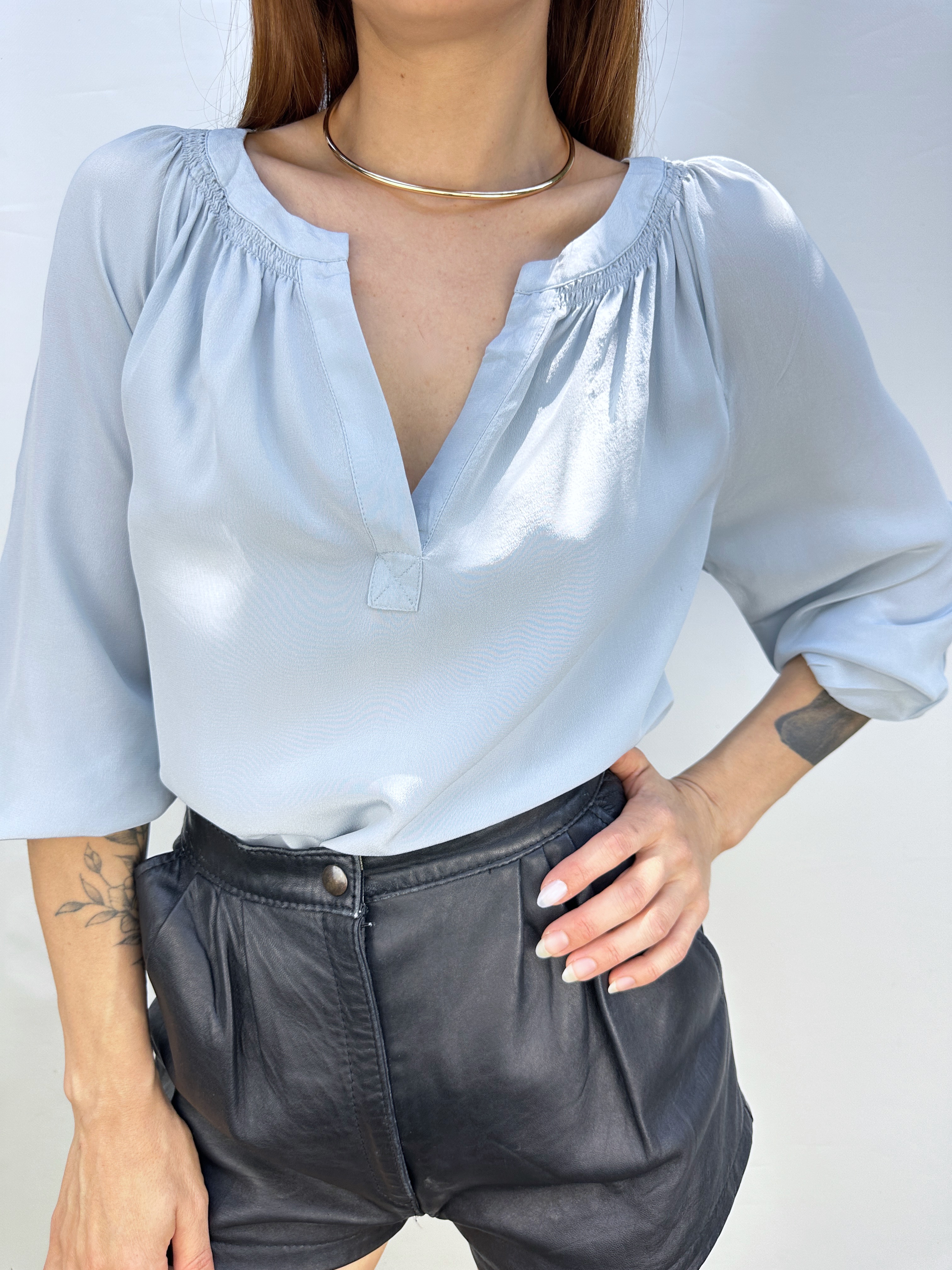 POLERA SEDA CELESTE I S-M 7