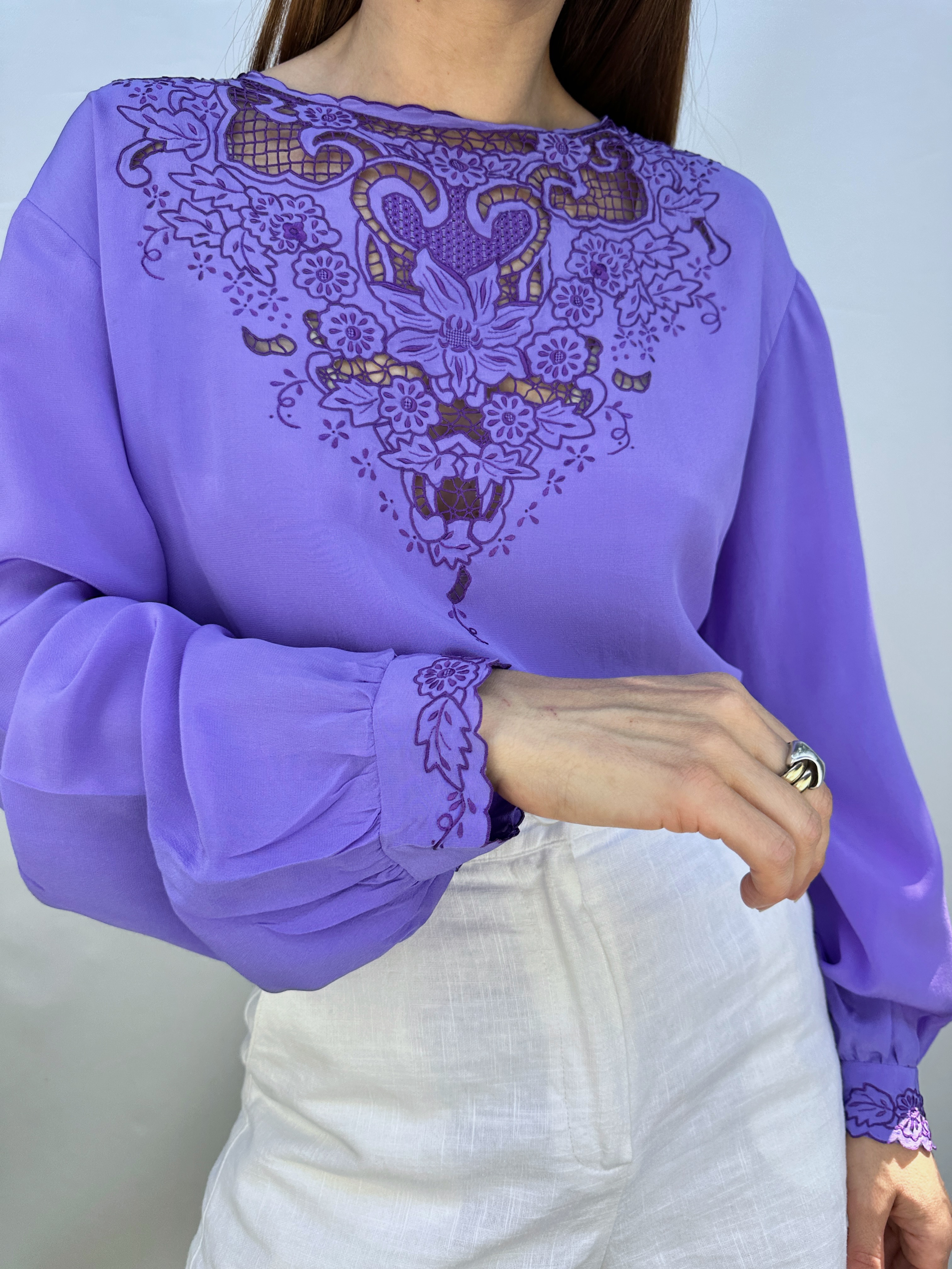 POLERA SEDA BORDADA I L-XL 4