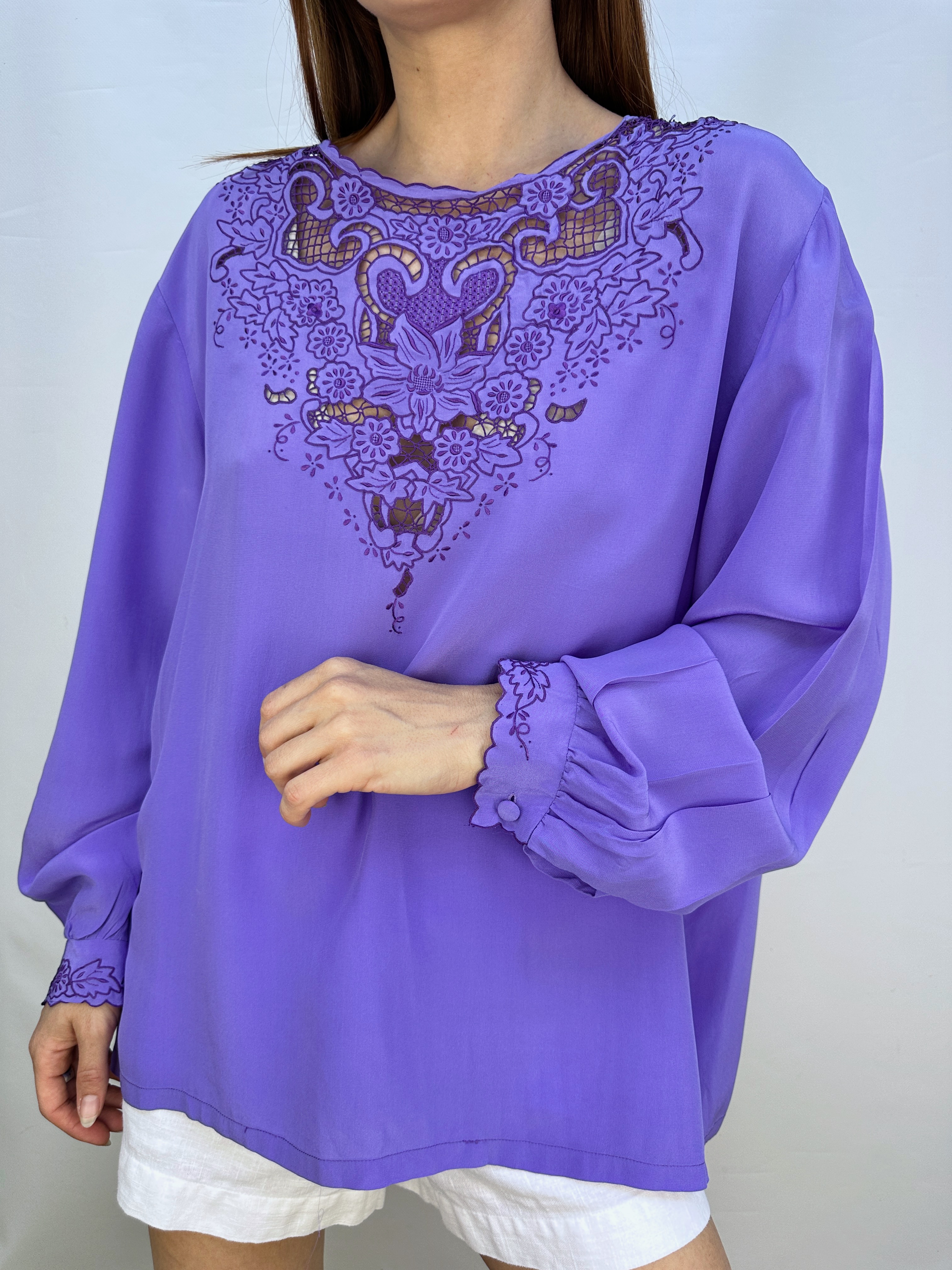 POLERA SEDA BORDADA I L-XL 7